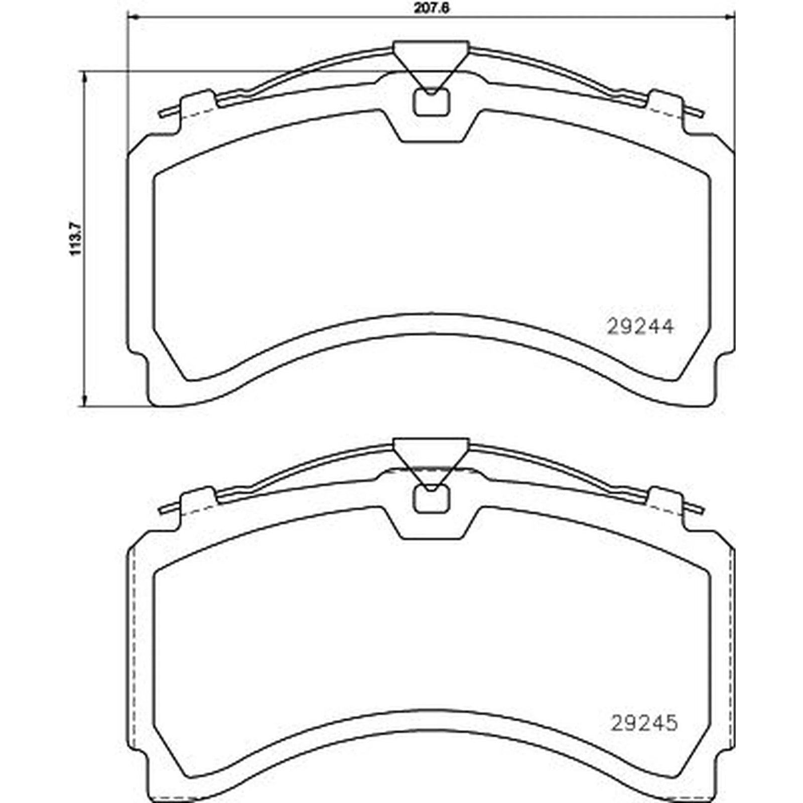 Textar Rear Brake Pad Set 2924401