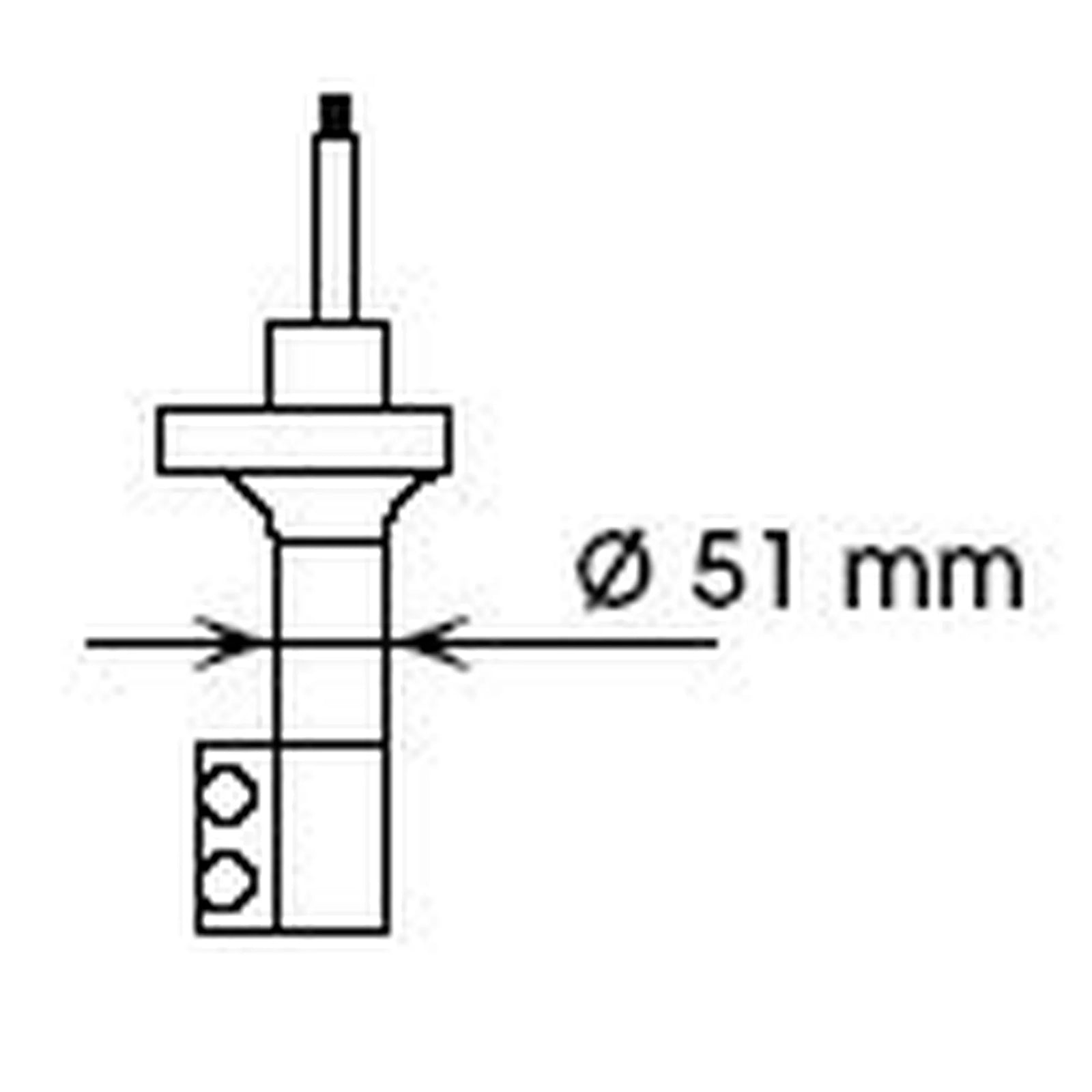 KYB Shock Absorber Damper Strut Rear Right 334045