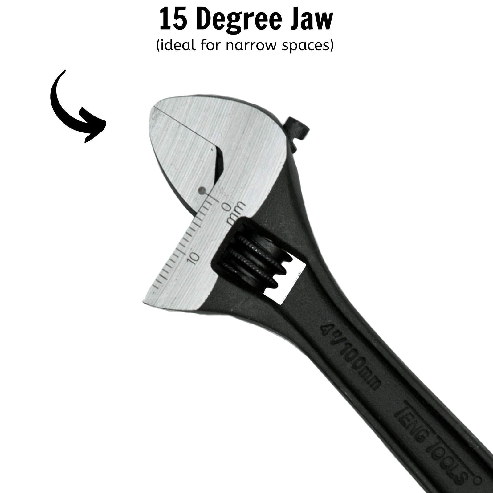 Teng Tools Adjustable Wrench 100mm
