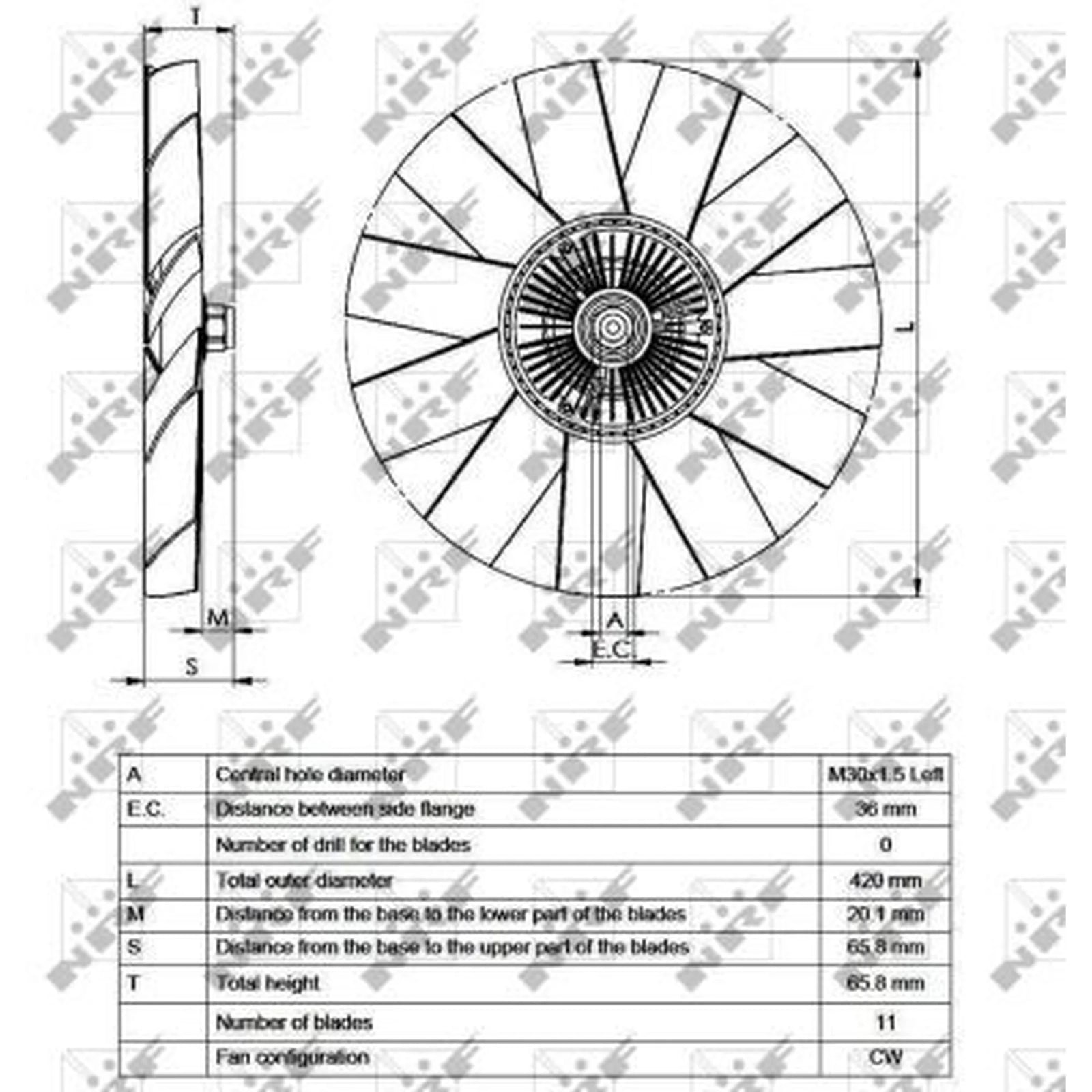 NRF Radiator Fan Clutch 49542