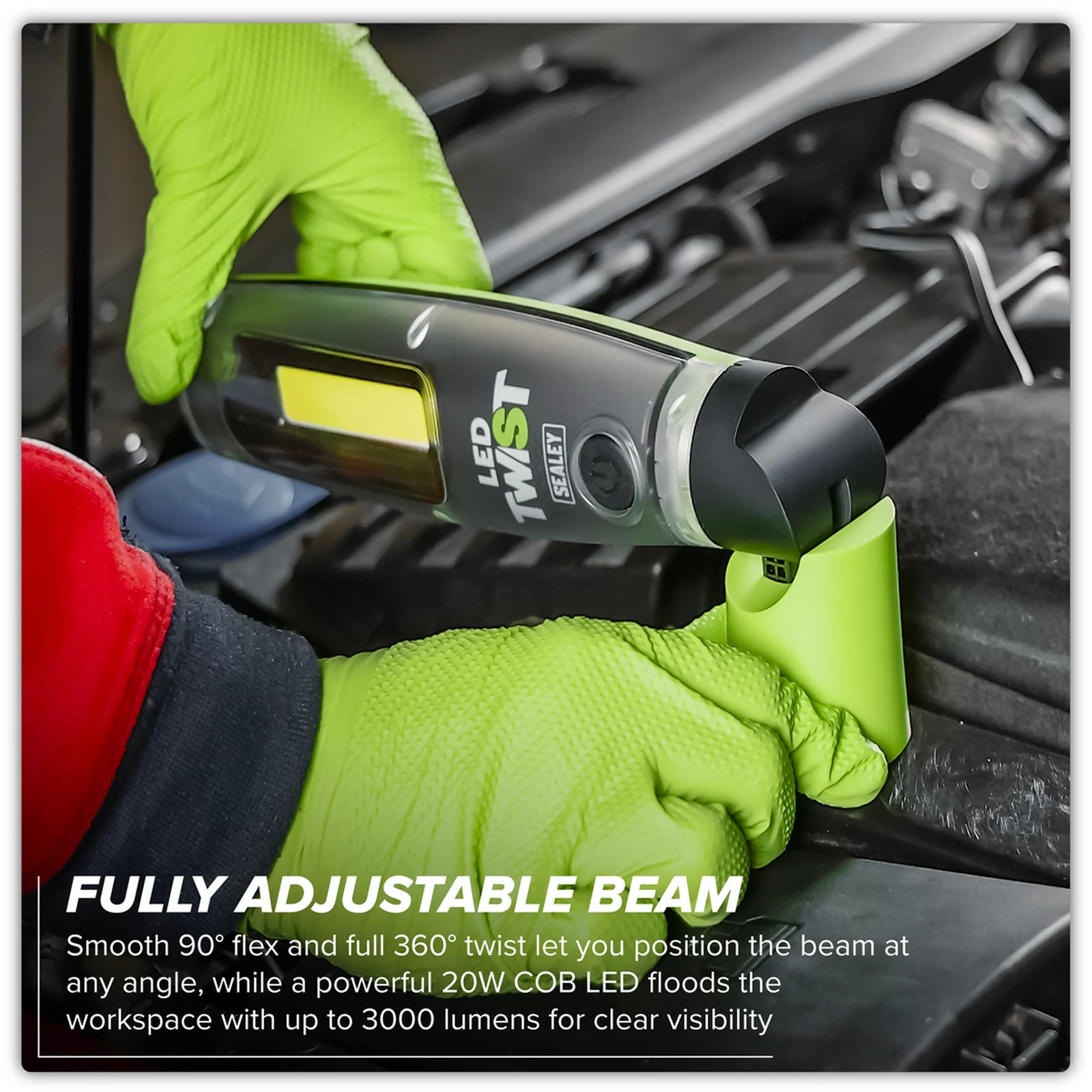 Sealey Rechargeable LED Inspection Light 20W COB 3000lm