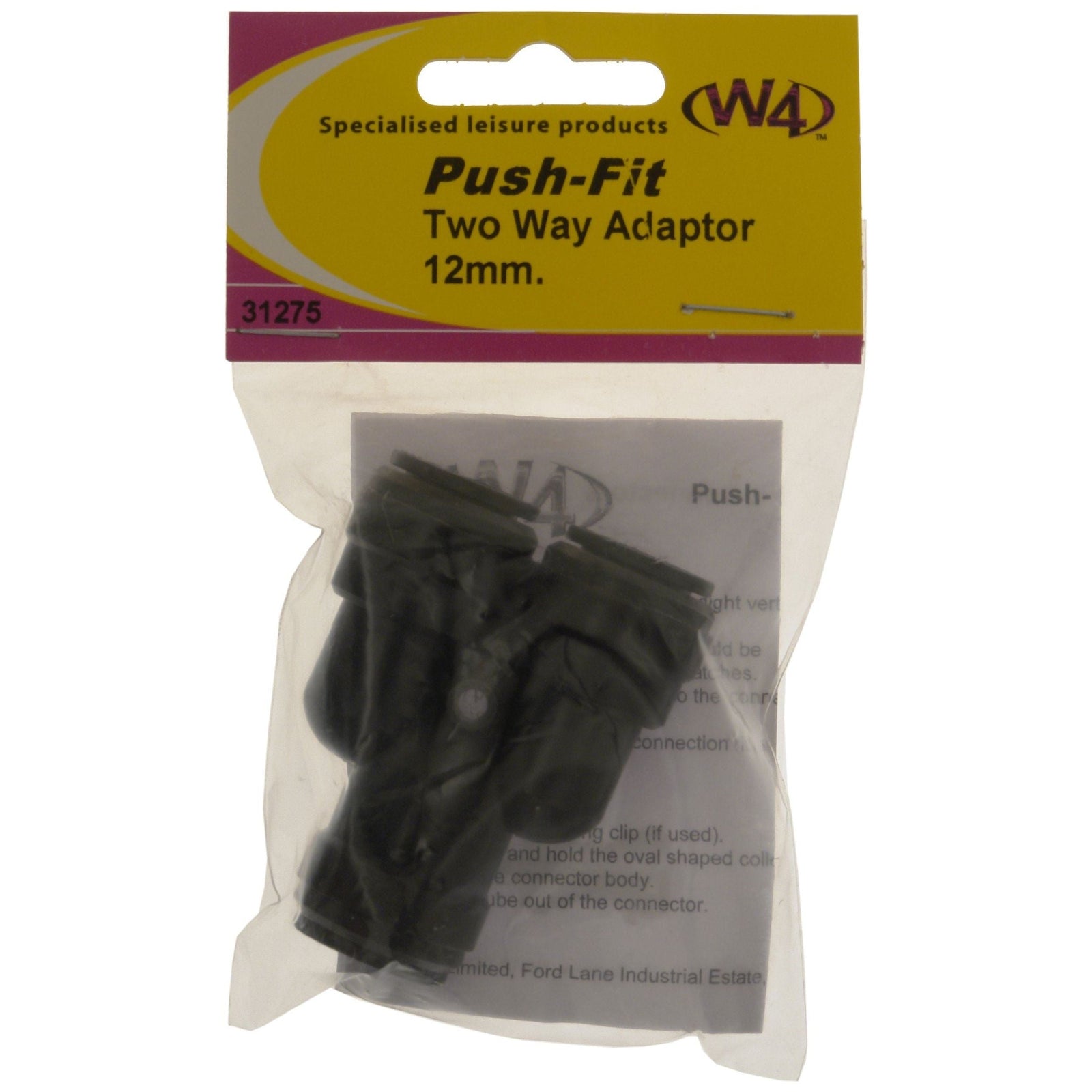 MDS1203 W4 Two Way Adaptor 12MM 31275
