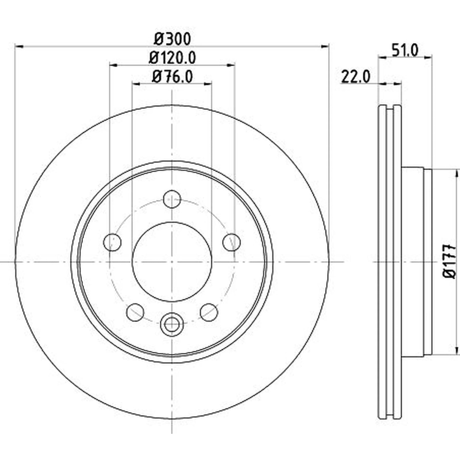 Mintex Lcv Van Kits internally vented 300mm MVK0088