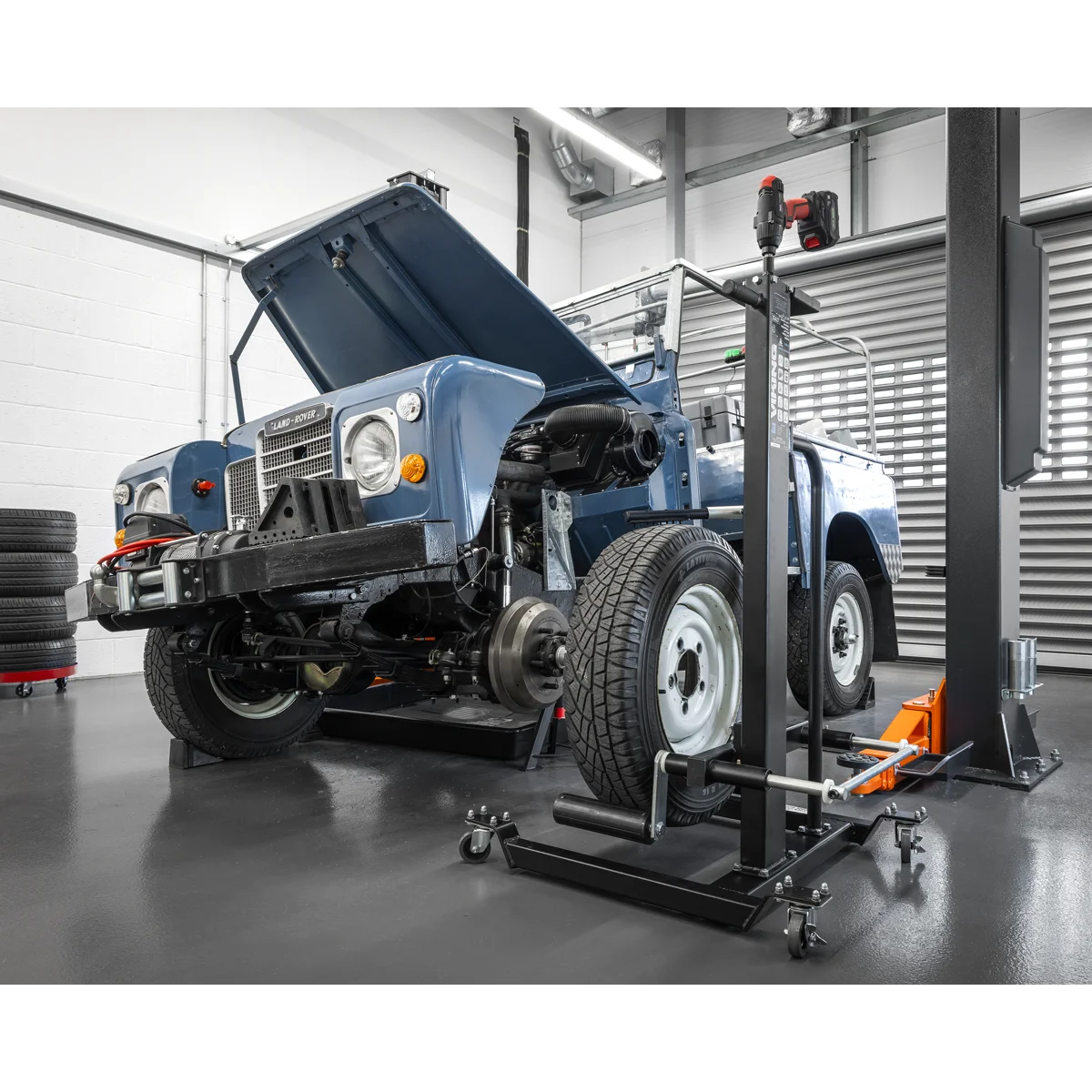 Sealey Viking Wheel Removal Trolley WD50QLS 50kg Capacity