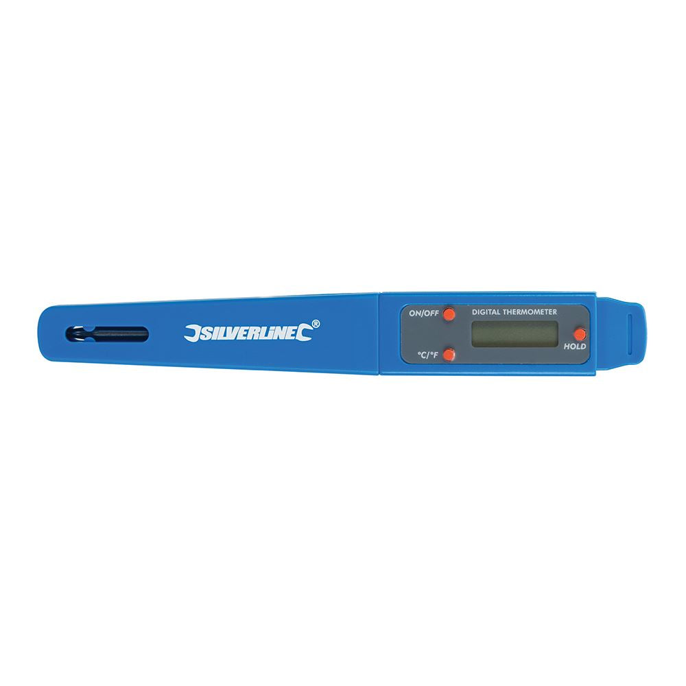 Silverline Pocket Digital Probe Thermometer -40°C to +250°C