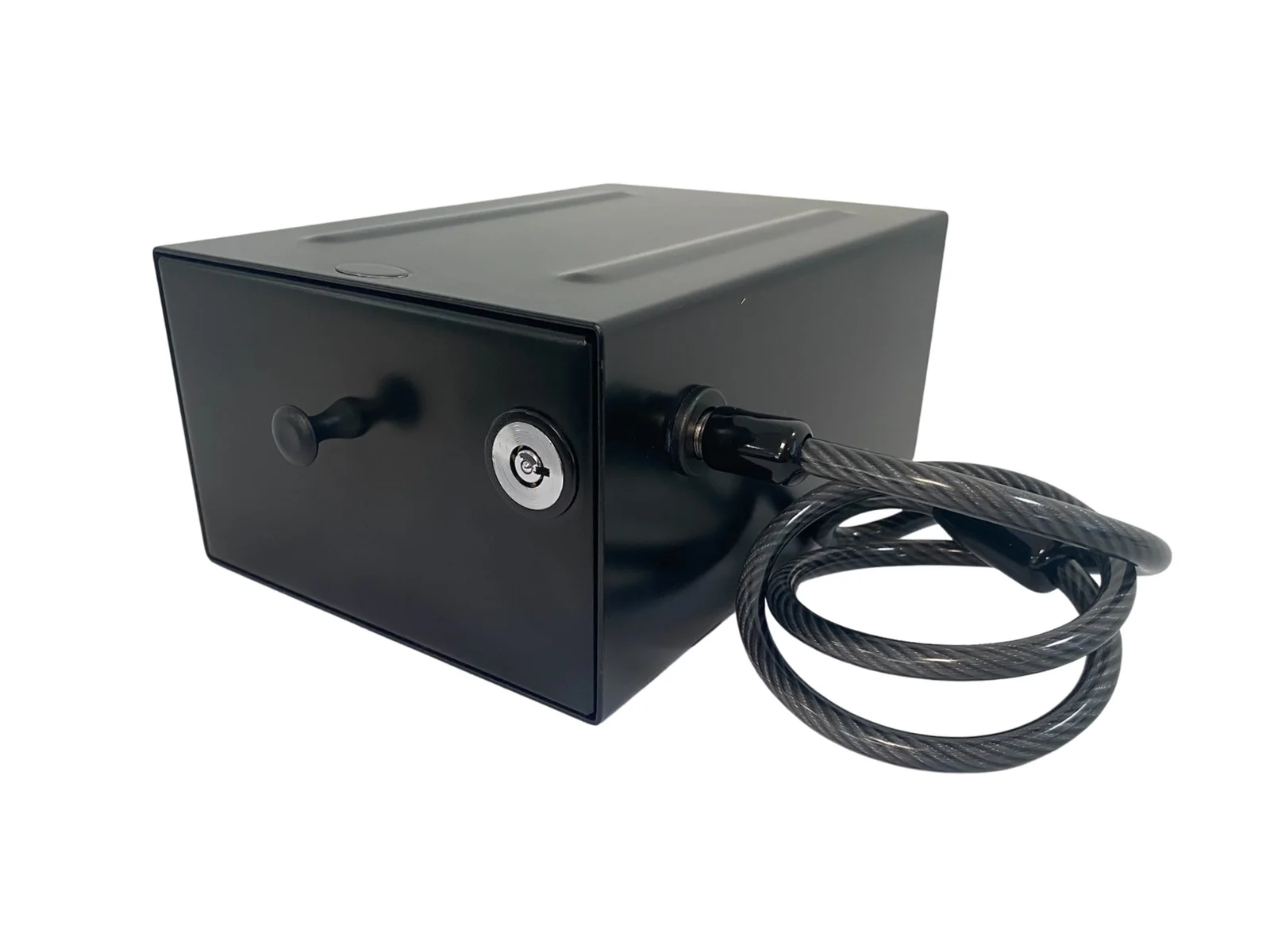 Milenco Vehicle Safe with Cable – Portable Car & Motorhome Security Box (10×15×22cm) – 2 Keys (1434)