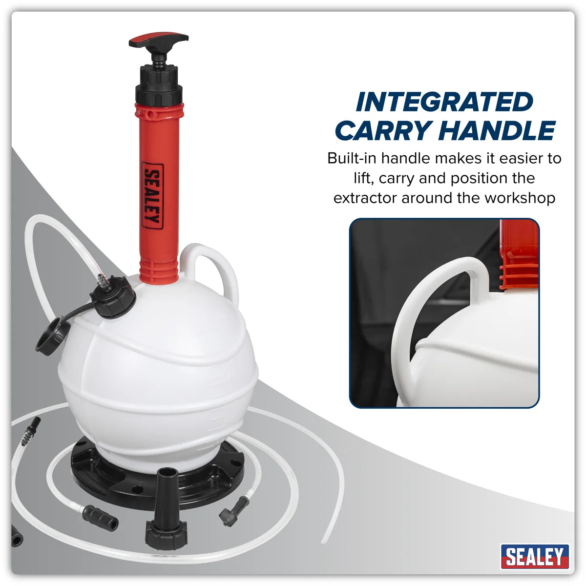 Sealey Manual Vacuum Brake & Fluid Extractor Pump 6L