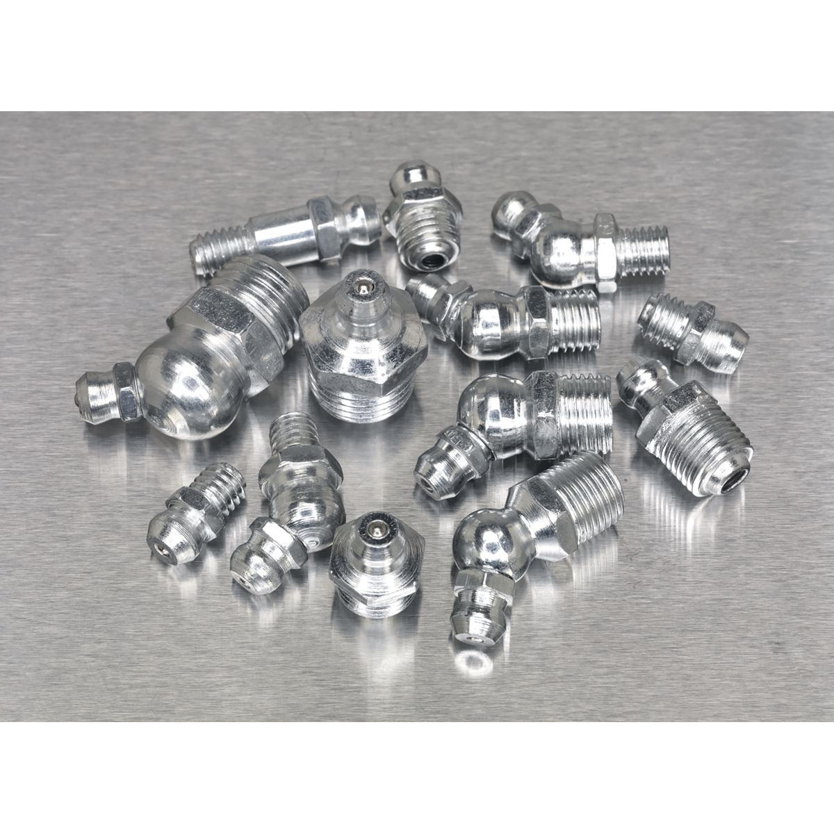 Sealey Metric/BSP/UNF Grease Nipple Assortment 130pc AB009GN