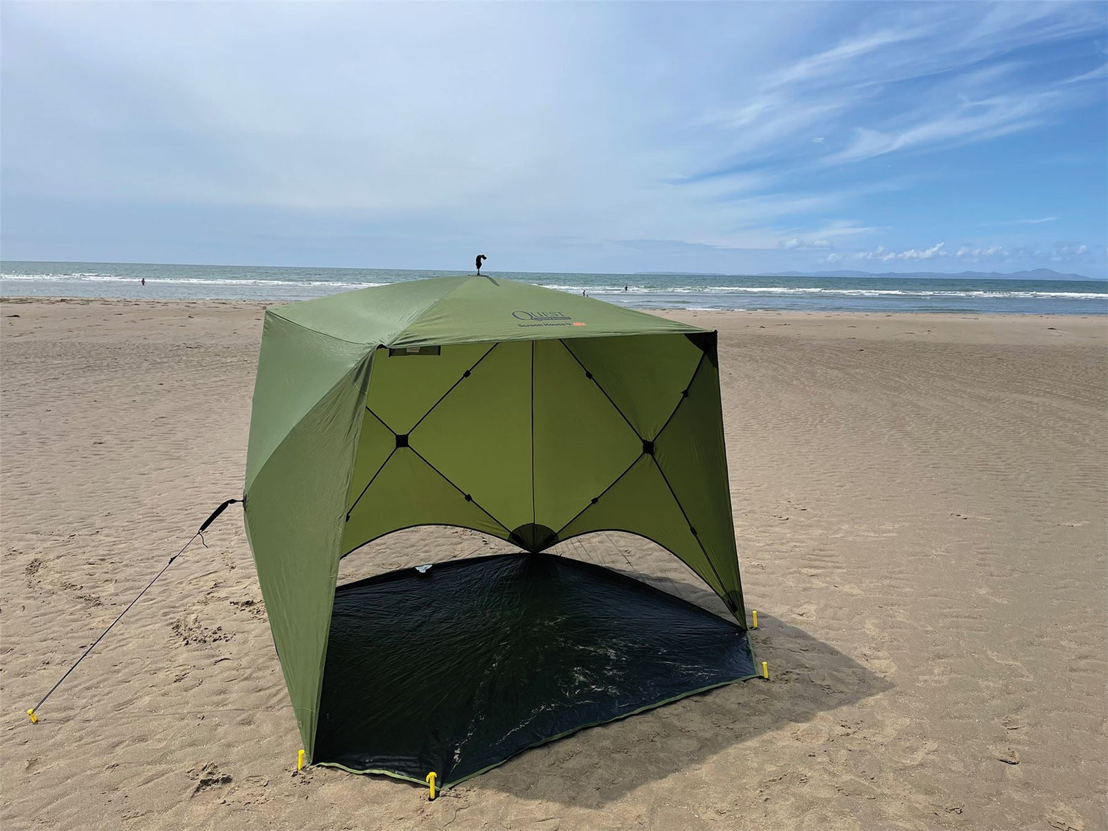 Quest Screen House 4 Mini pop up Gazebo Green