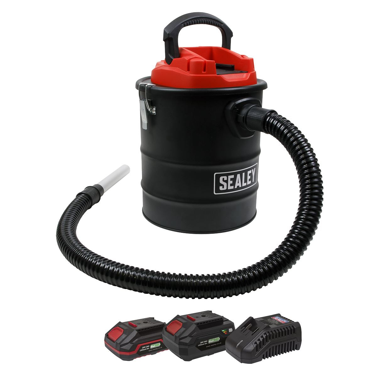 Sealey Handheld Ash Vacuum Cleaner 20V SV20 Series 15L Kit 2 Batteries