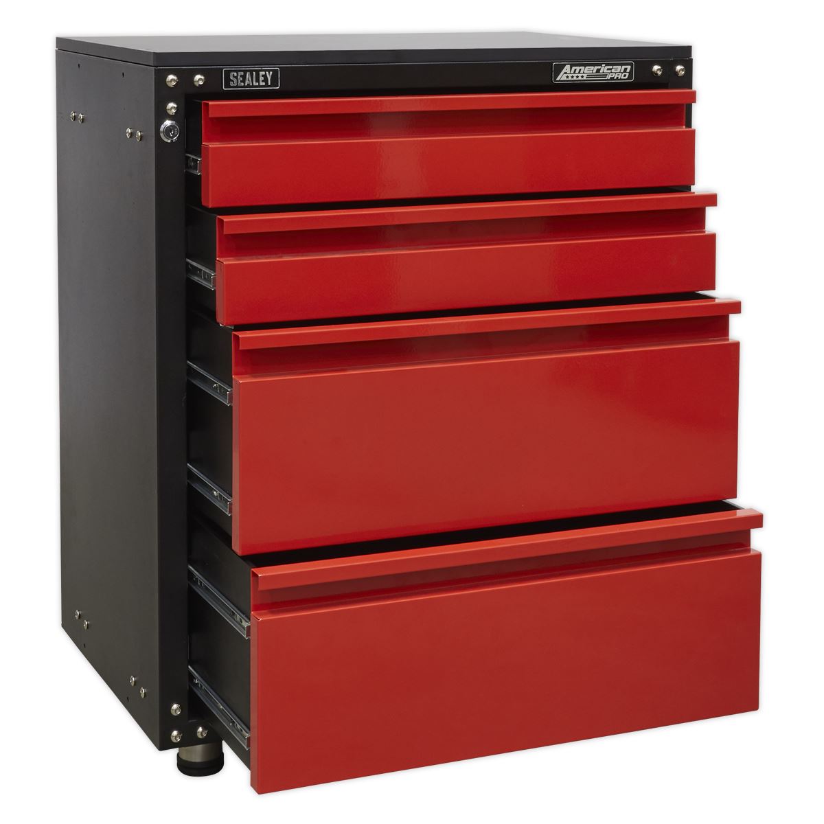 Modular 4 Drawer Cabinet With Worktop 665Mm