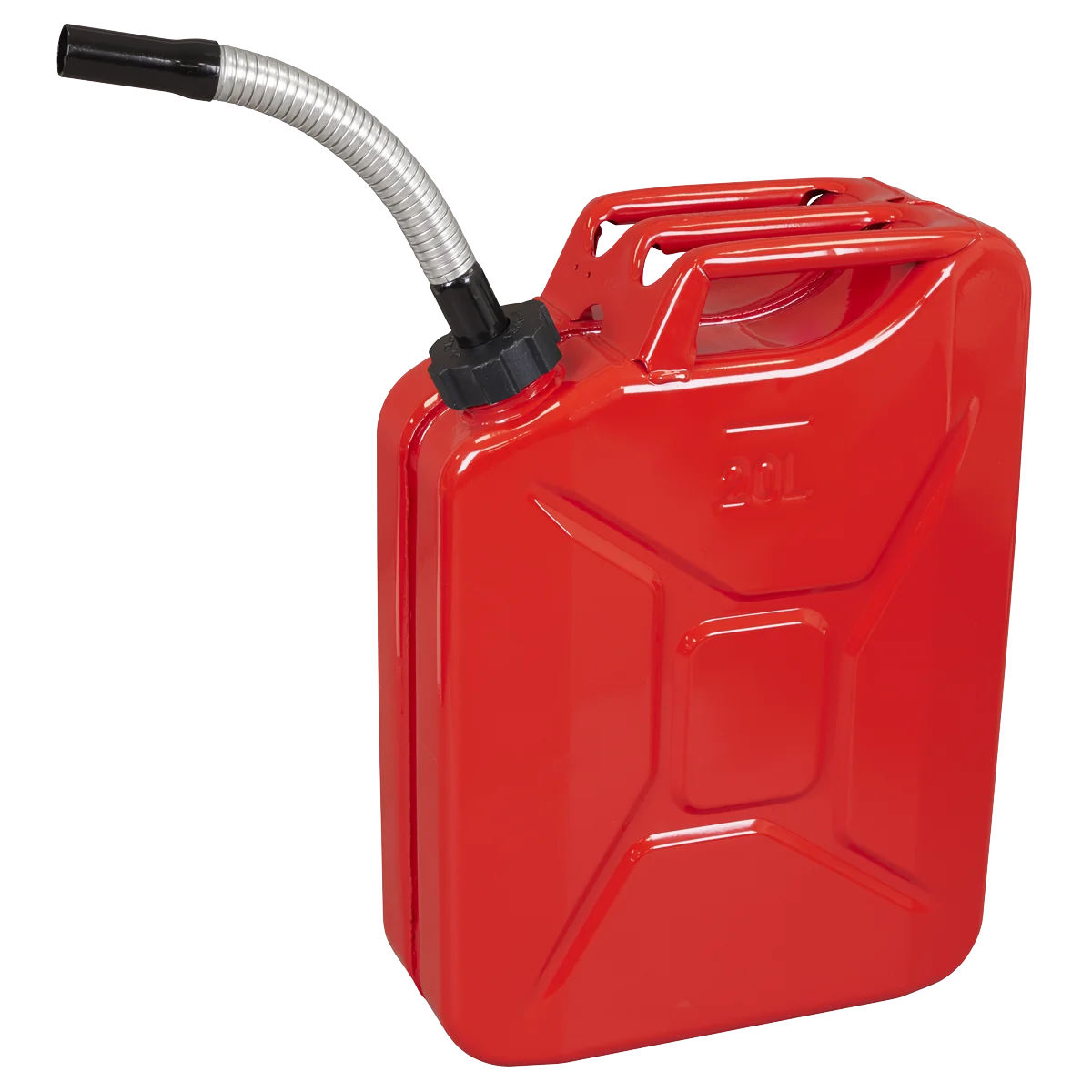 Sealey Screw Cap Metal Jerry Can 20L Red