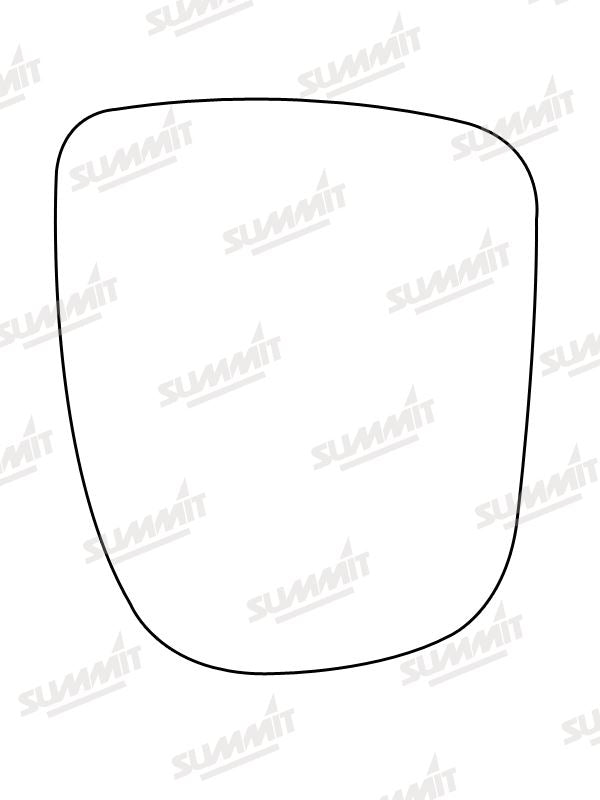 Summit Non-Heated Base Plate With Commercial Mirror Glass fits Vauxhall Vivaro RHS