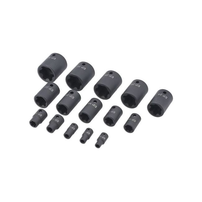 Laser EP Star Impact Socket Set 15pc 8692