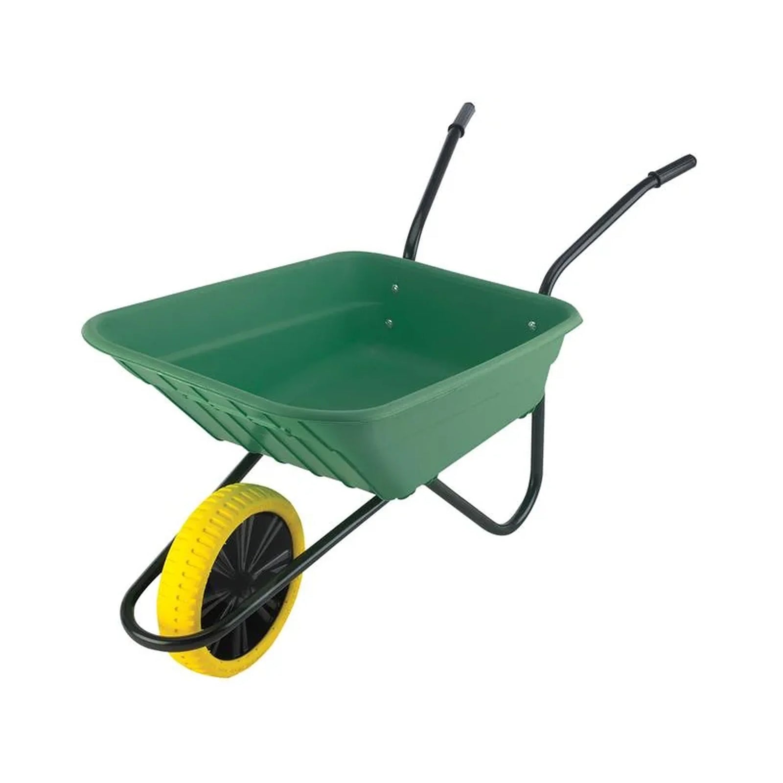 Walsall 90L Green Polypropylene Wheelbarrow - Puncture Proof - SHGPP