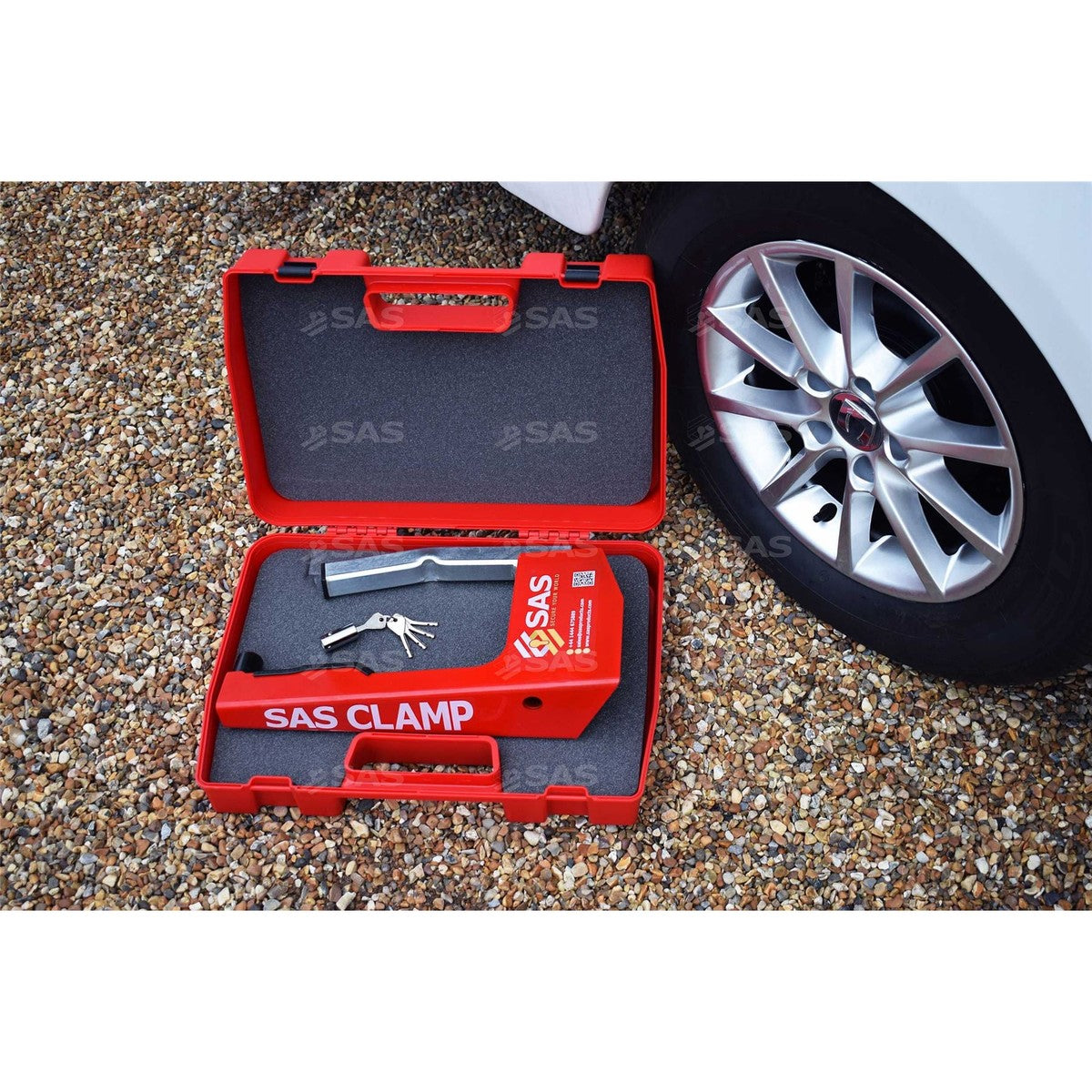 SAS SAS Supaclamp Duo Wheelclamp Lock Keyed Alike