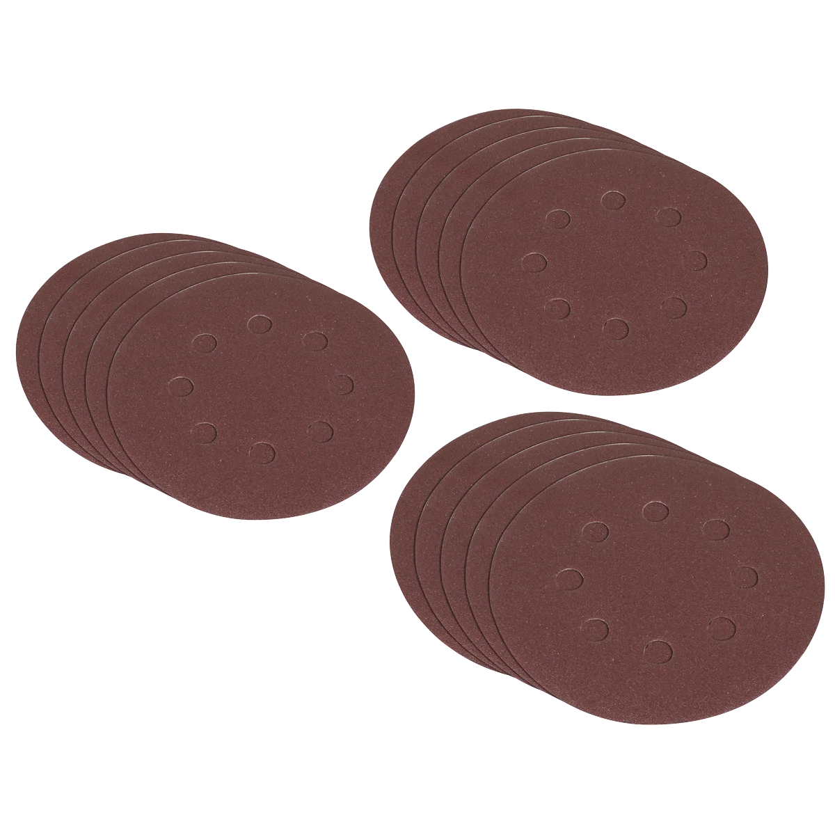 Sealey Hook-and-Loop Sanding Disc Set 125mm 10 Piece