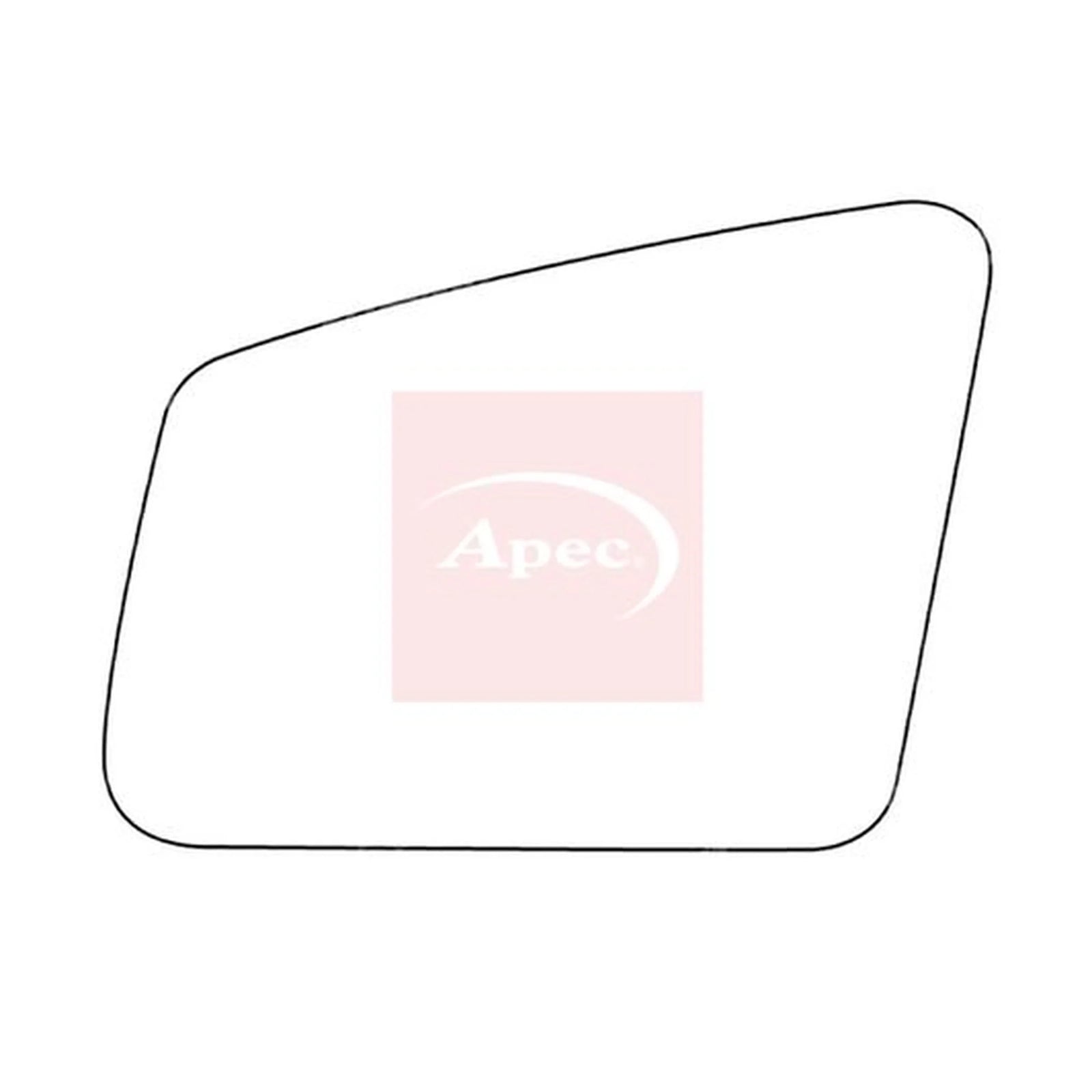 Apec Exterior Wing Mirror Glass Left AMS2079