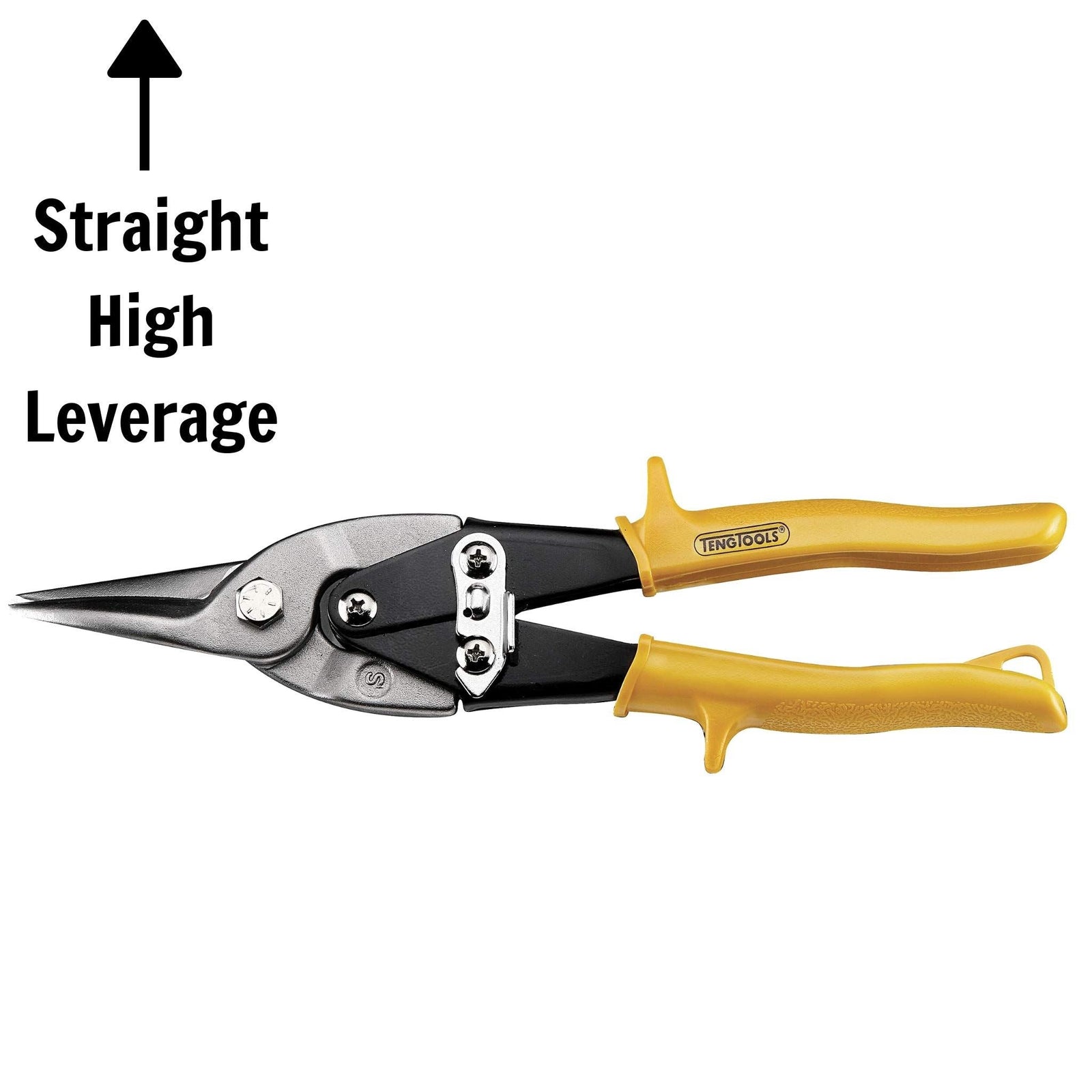 Teng Tools Tin Snip High Leverage Straight