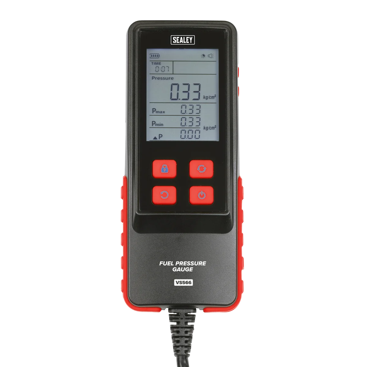 Sealey Digital Fuel Injection Pressure Test Kit VS566 6 Piece