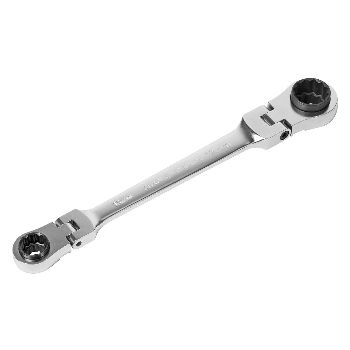 Sealey Ratchet Ring Spanner 4-in-1 Flexi-Head Reversible Metric Platinum Series