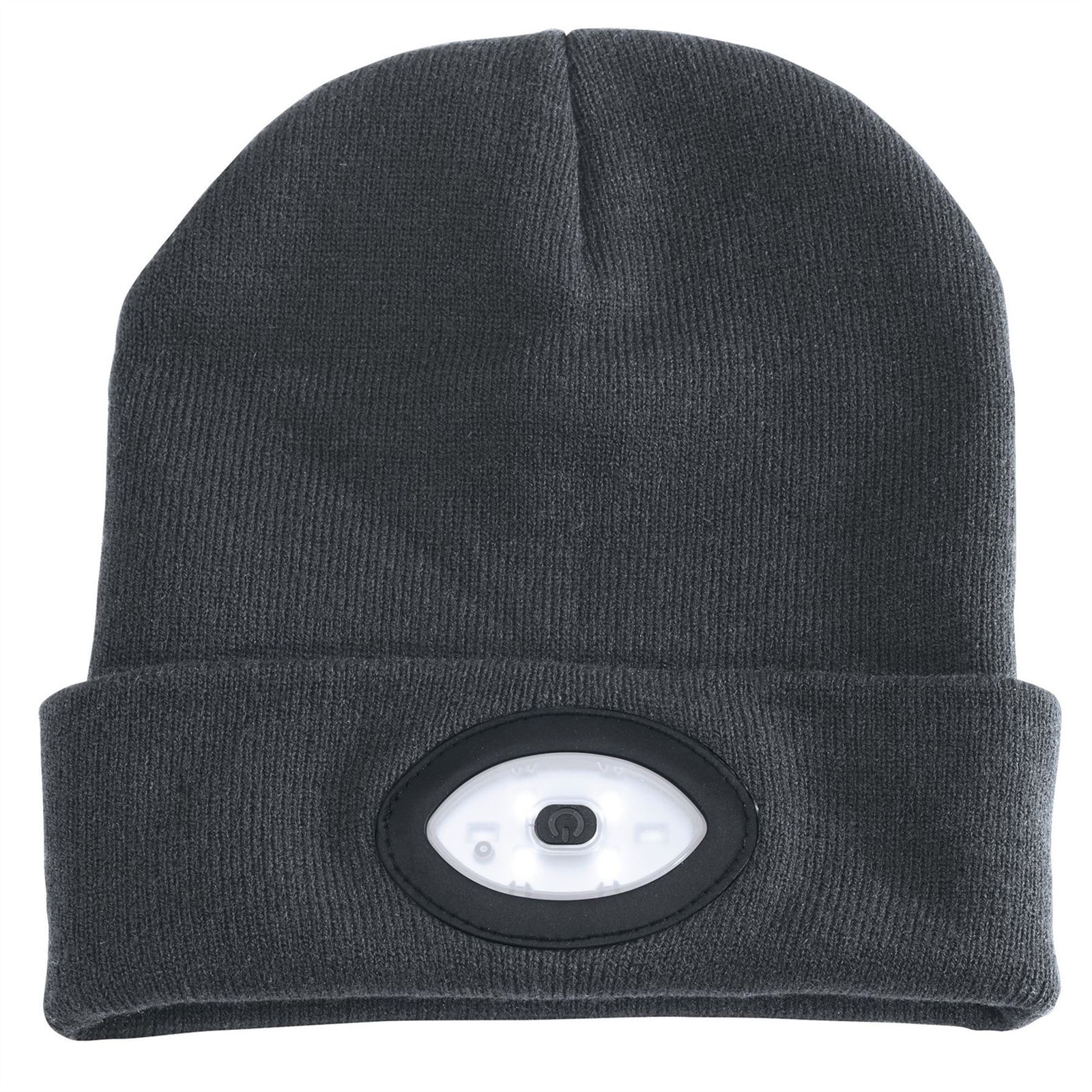 Draper Beanie Hat with Rechargeable Torch, One Size, 1W, 100 Lumens, Grey 99522