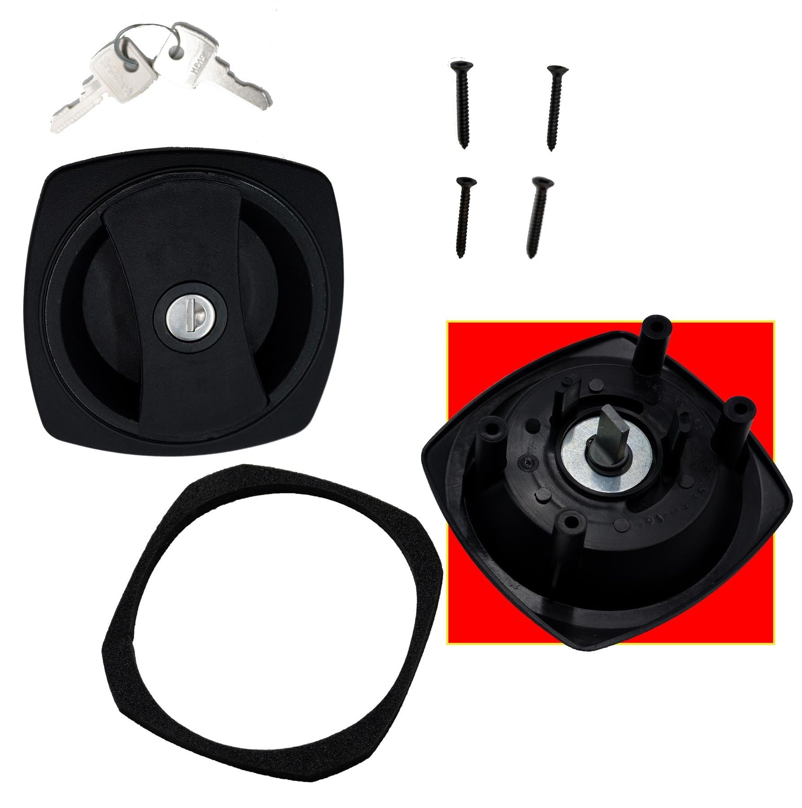 Caraloc 640 Caravan Motorhome Front Door Lock With Standard Barrel & 2 Keys