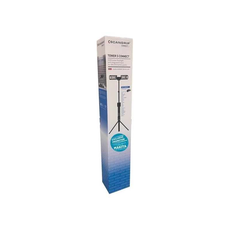 Scangrip® TOWER 5 CONNECT Floodlight with Makita CONNECT 18V Bare Unit