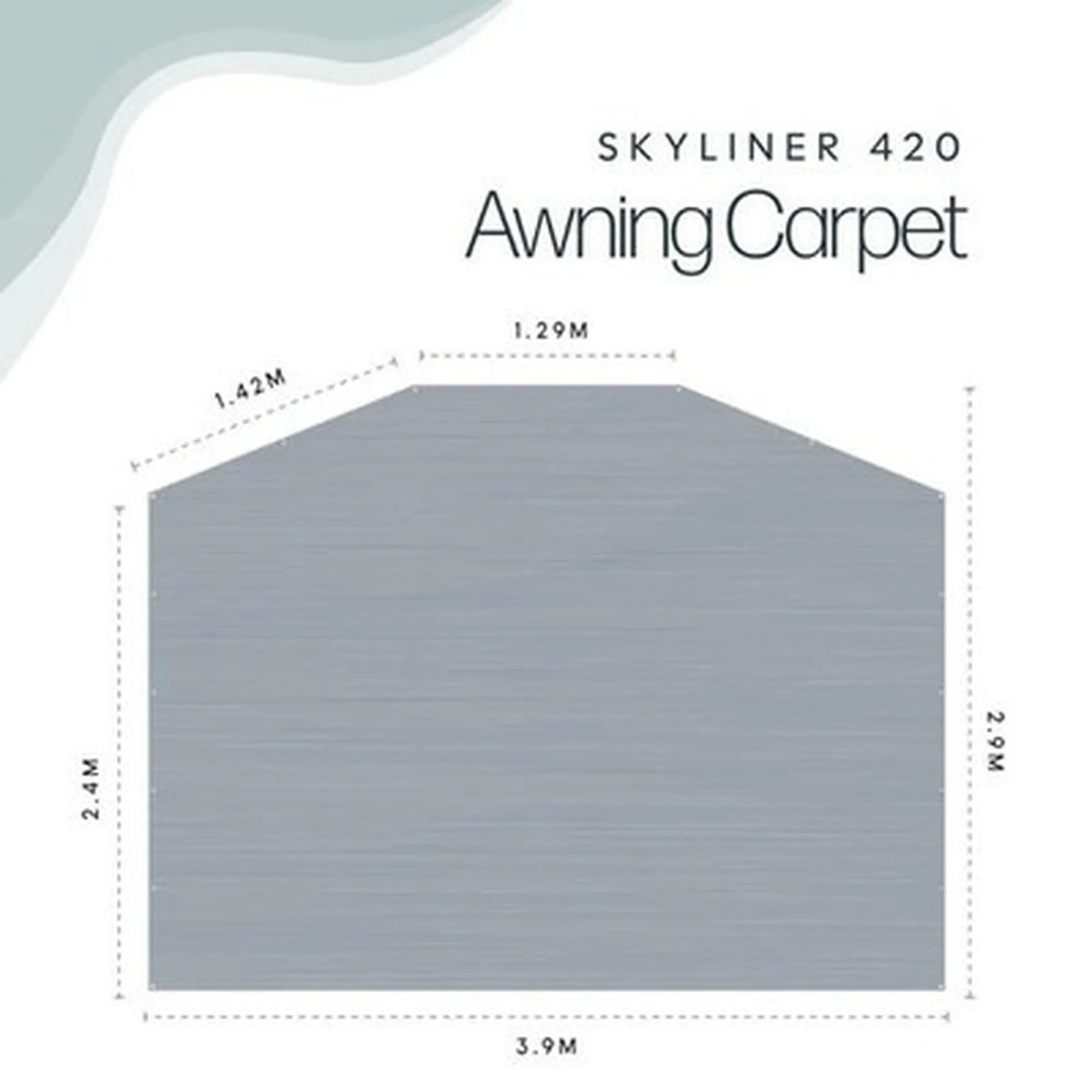 Leisurewize Skyliner 420 Awning Carpet 390x290cm LW798