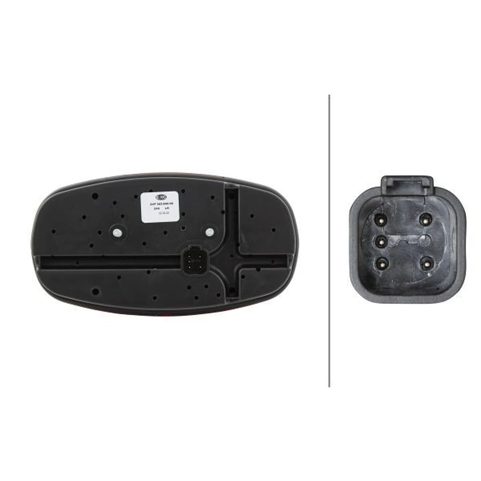 Hella Tail Light / Lamp R10W Left 2VP 343 640-091