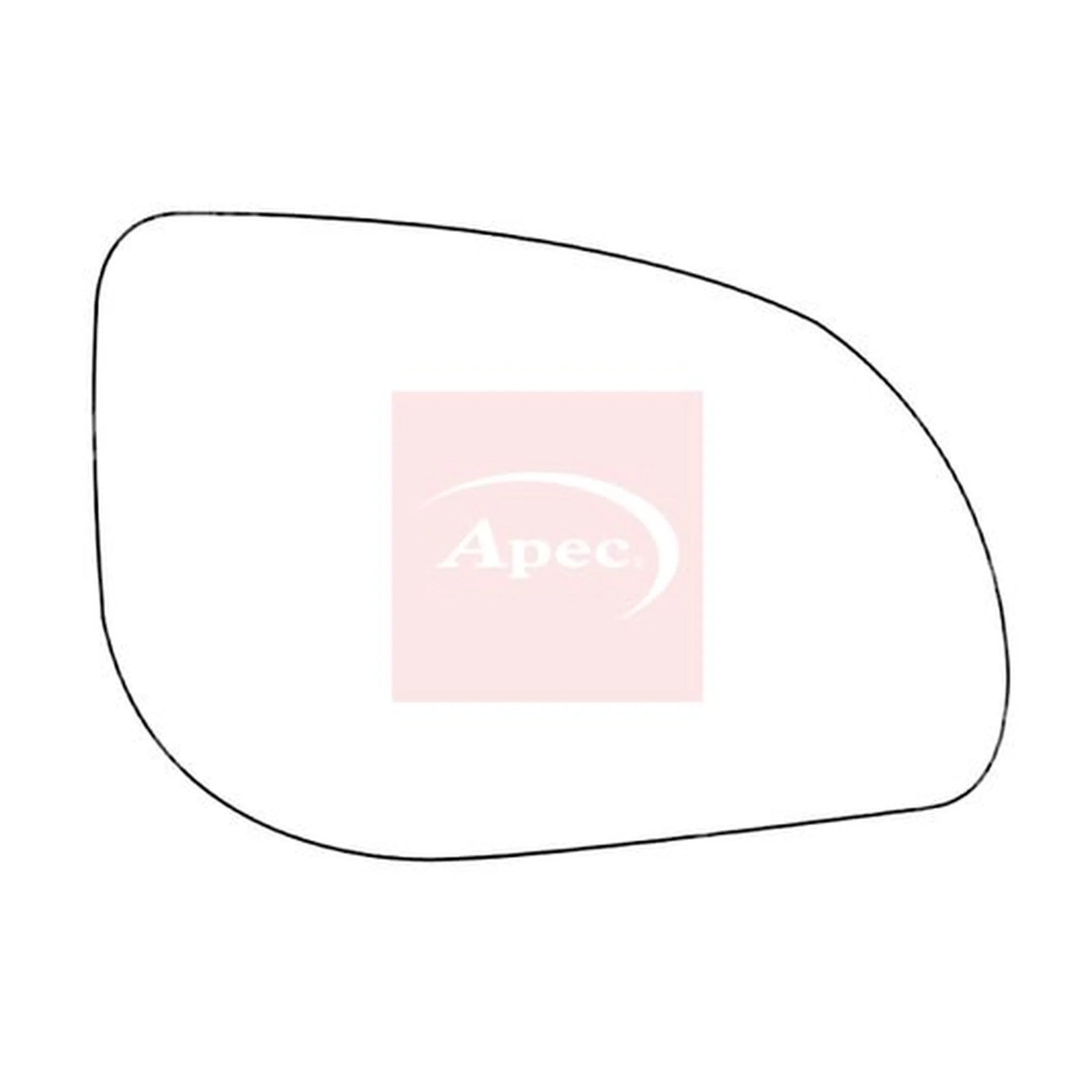 Apec Exterior Wing Mirror Glass Right AMS2717