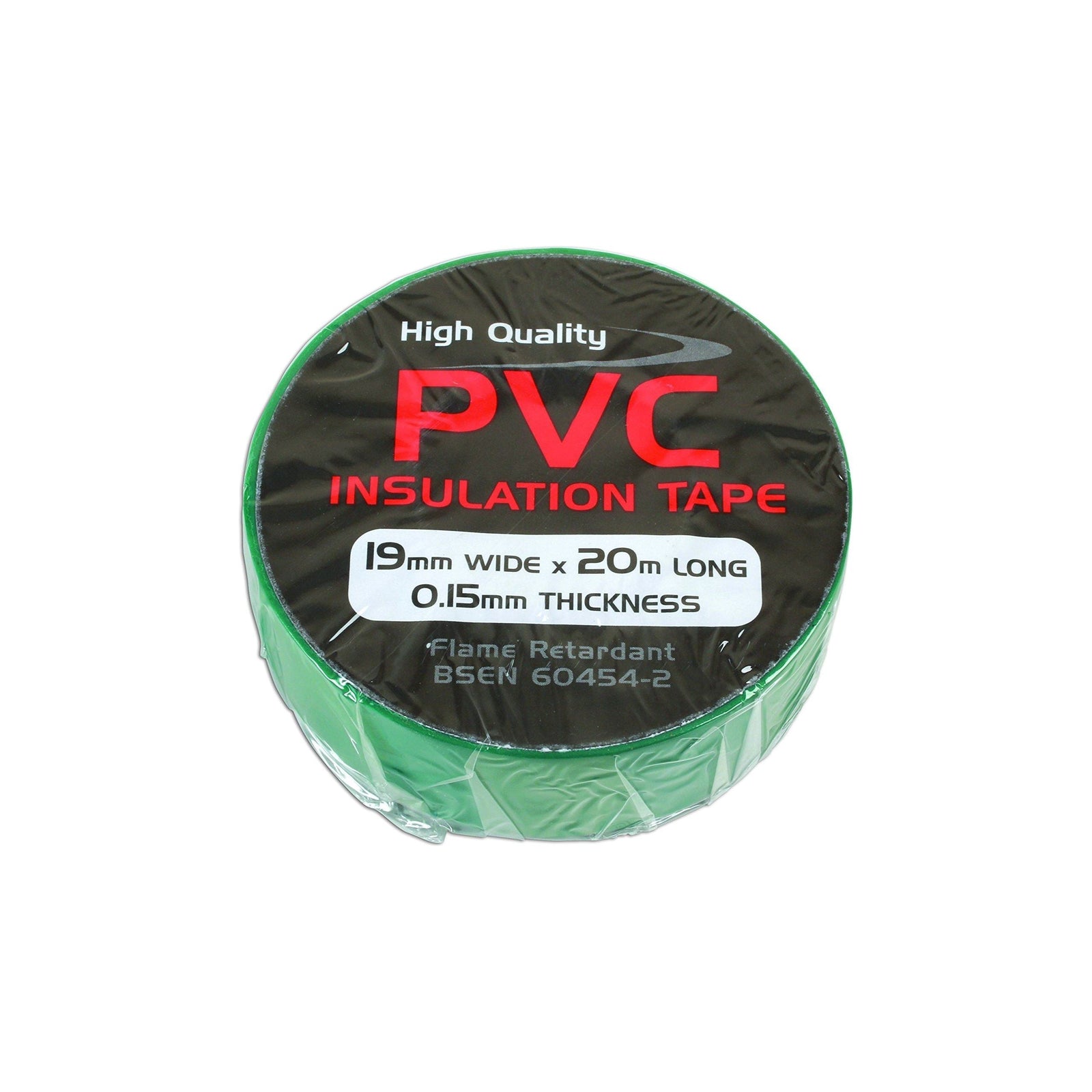 Tool Connection Green PVC Insulation Tape 19mm x 20m 1pc 36890