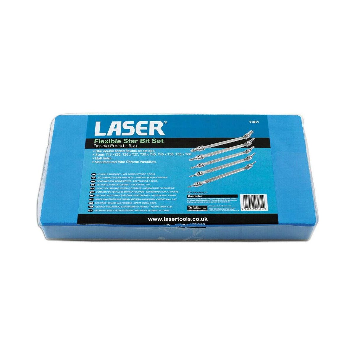 Laser Double Ended Flexible Star Bit Set 5pc 7481