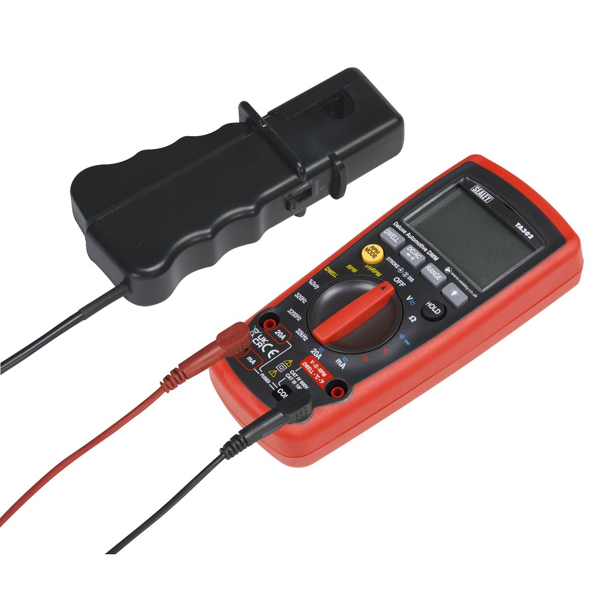 Sealey Digital Automotive Analyser 12-Function with Inductive Coupler TA302