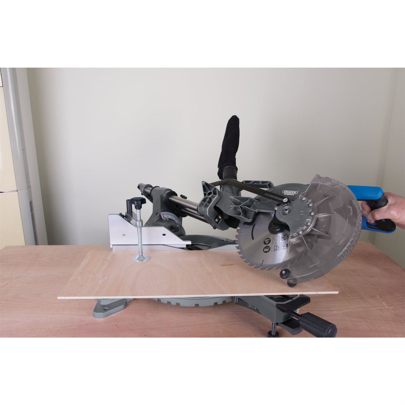 Draper Double Bevel Sliding Compound Mitre Saw, 255mm, 2000W 79899