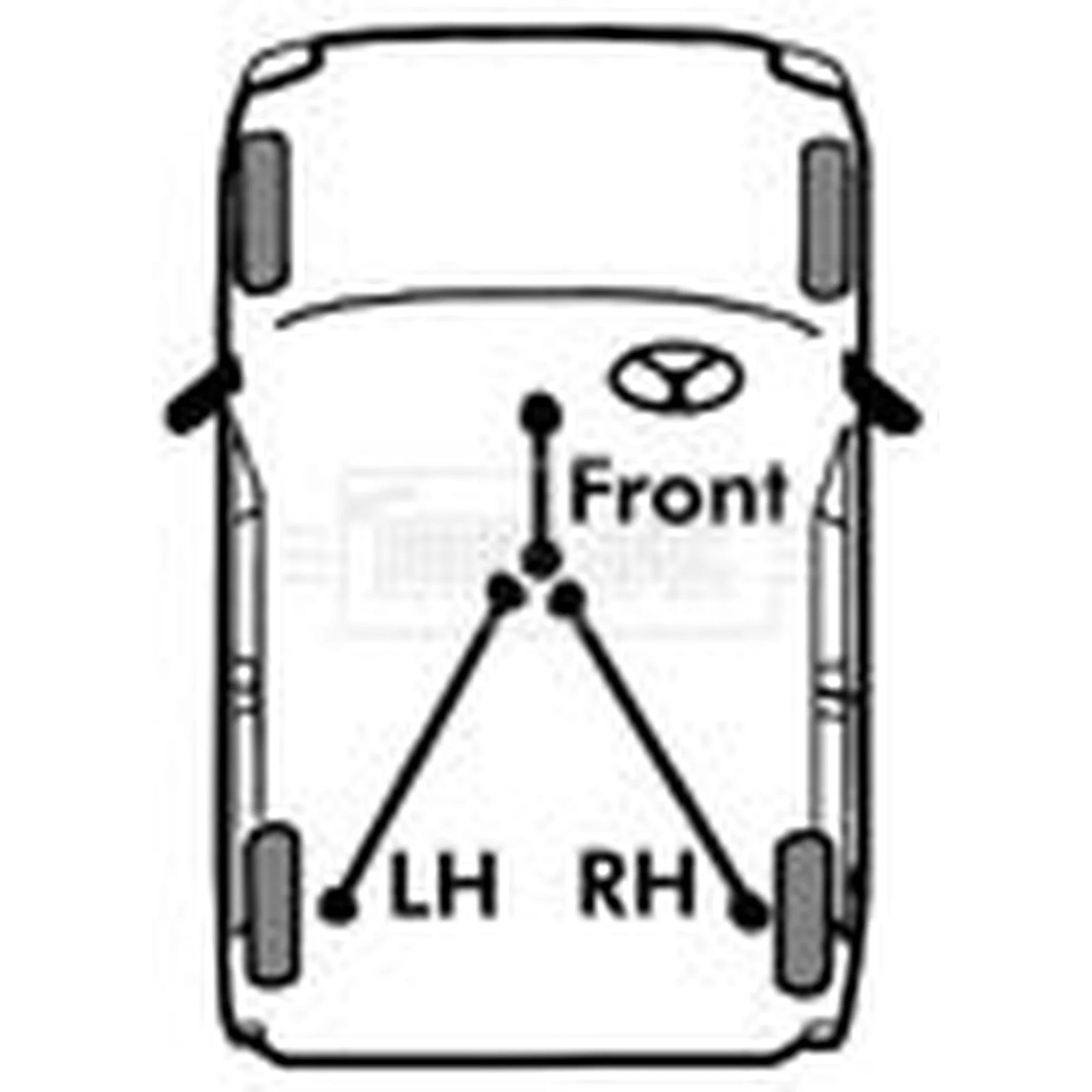 Borg & Beck Handbrake Cable Front BKB1417