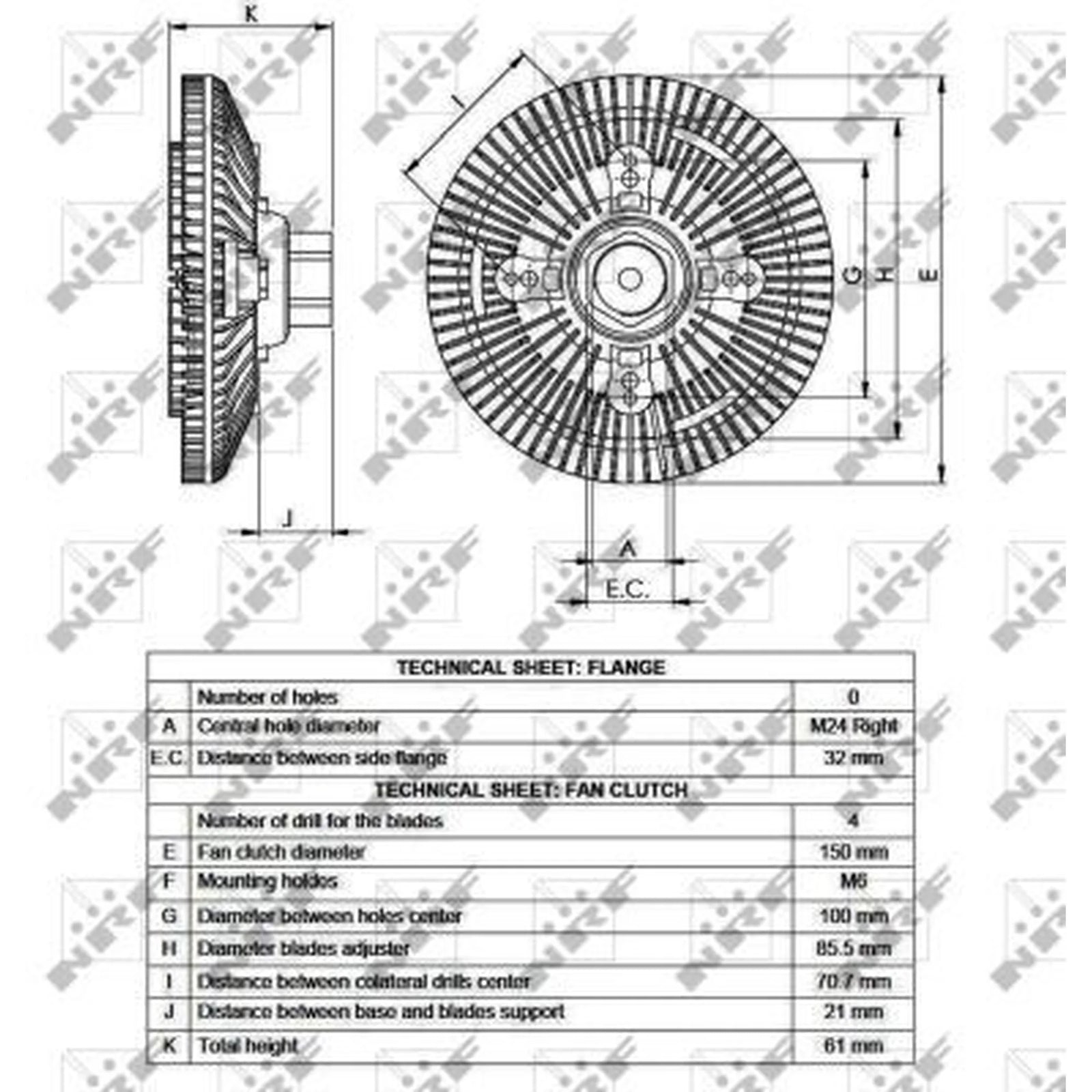 NRF Radiator Fan Clutch 49551