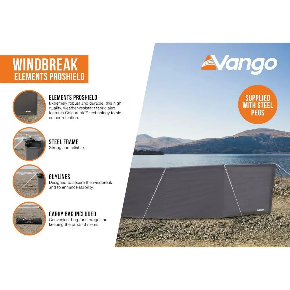 Vango Windbreak - Elements ProShield Shadow Grey