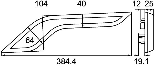 Hella Direction Indicator Light 2BA 013 334-027