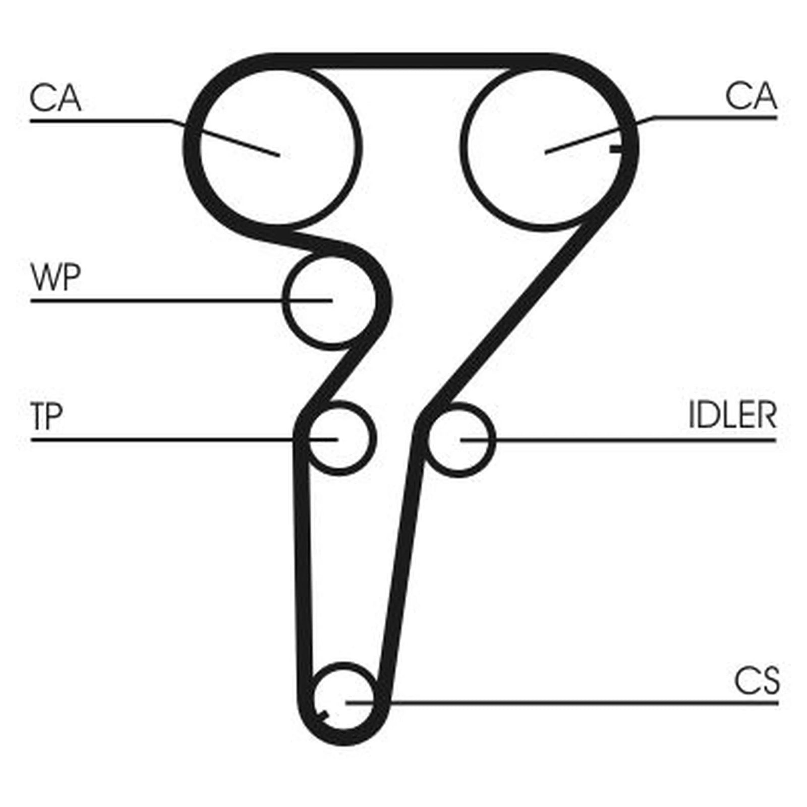Continental CTAM Timing Belt Cambelt 167 Teeth CT880