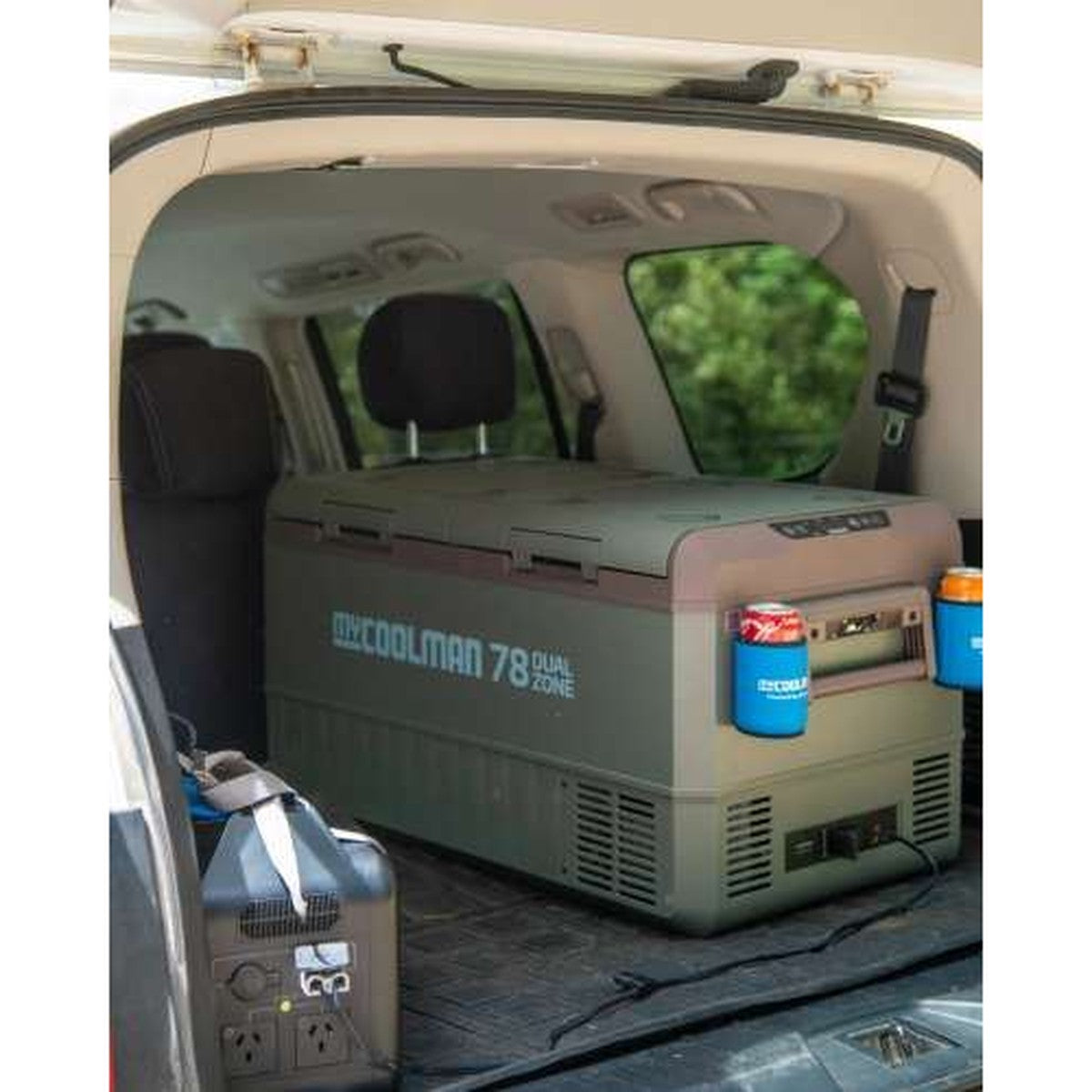 myCOOLMAN 78L Icebox Large Heavy-Duty Hard Cooler with Drain Plug, Tie-Down Points & Bottle Opener