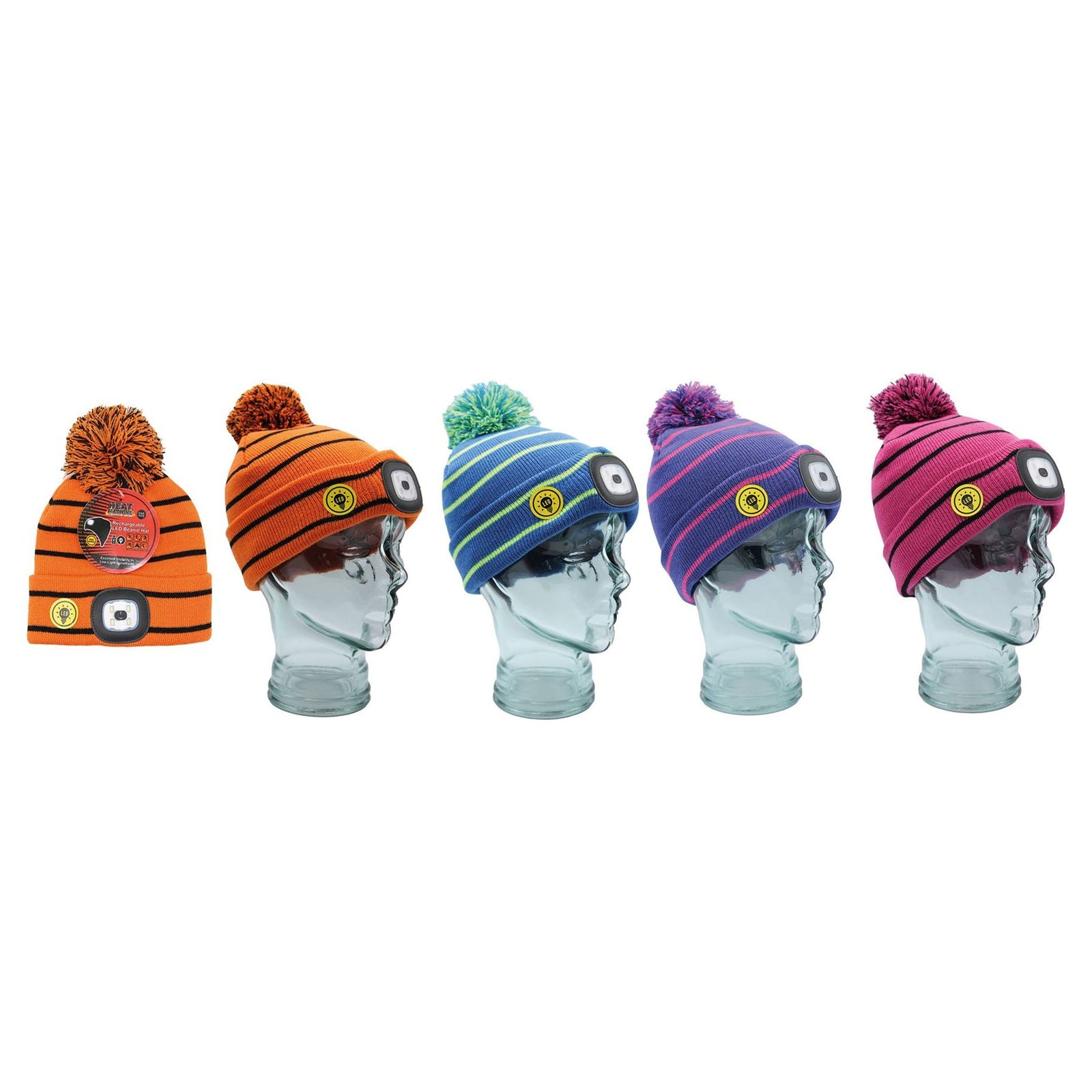 Childrens LED light Hat (assorted colours) 3369