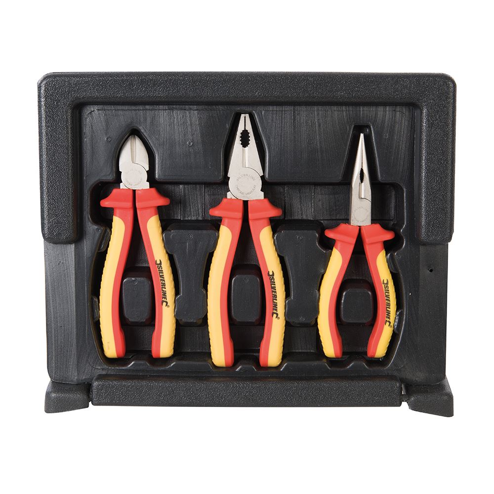 Silverline Expert VDE Pliers Set 3pce 3pce