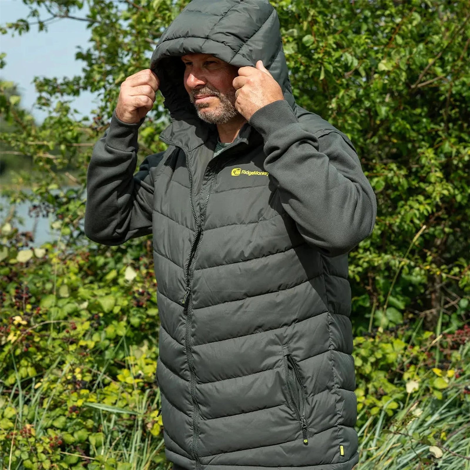 RidgeMonkey APEarel ThermaPro Hybrid Coat Green S - RMC121