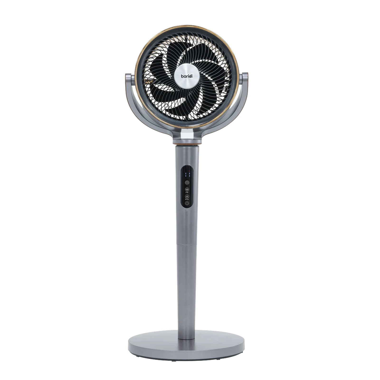 Baridi Pedestal Fan DH264 12" with Remote & Timer - Grey