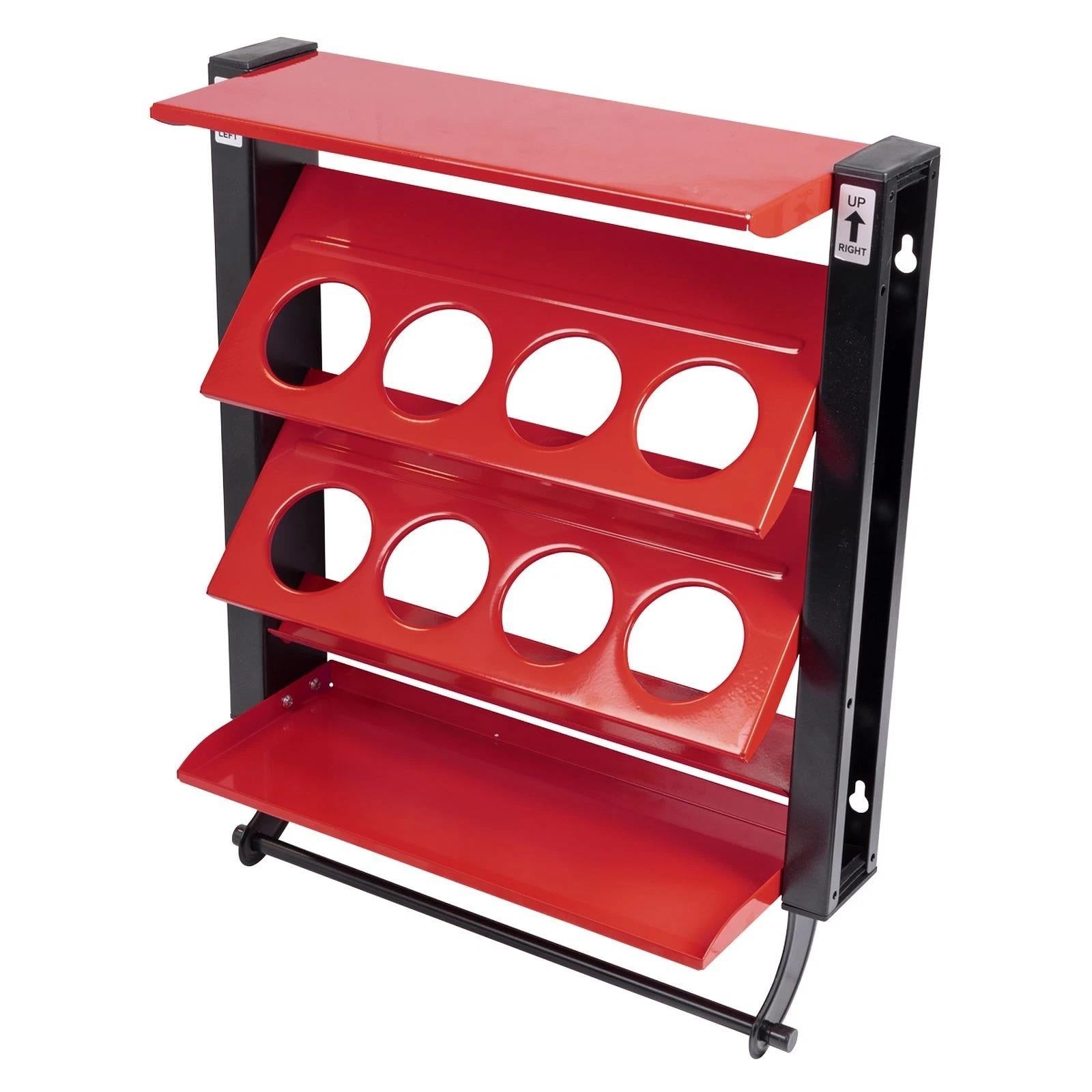 Sealey APSCR8 Spray Can Storage Rack with 8 Can Holders
