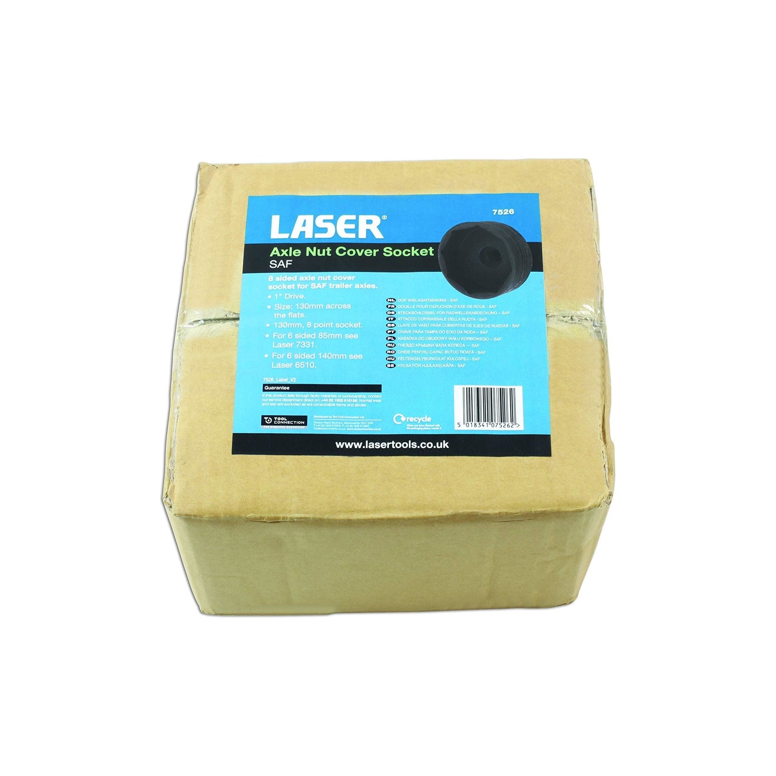 Laser Axle Nut Cover Socket - for SAF 7526