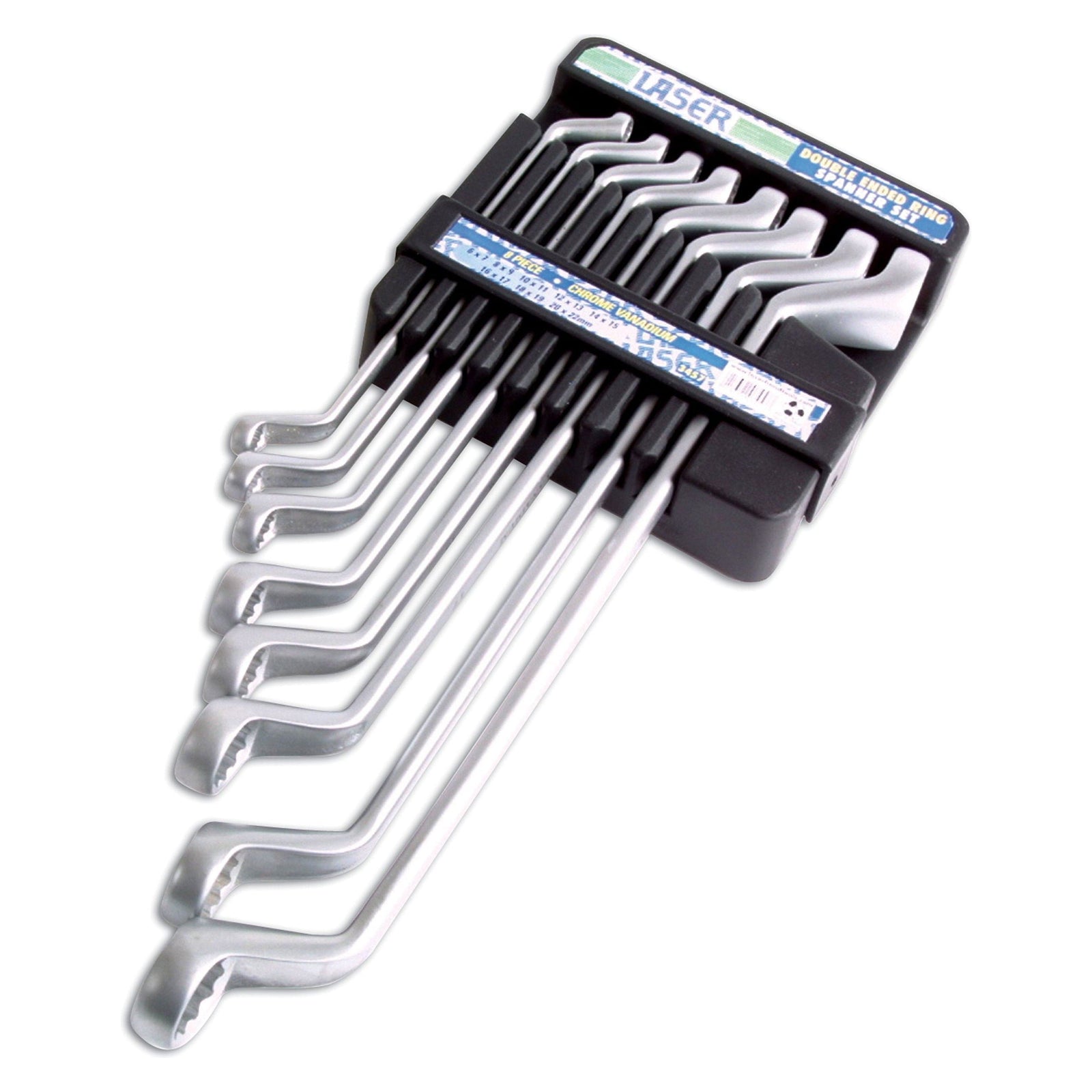 Laser Offset Ring Spanner Set 8pc 3457