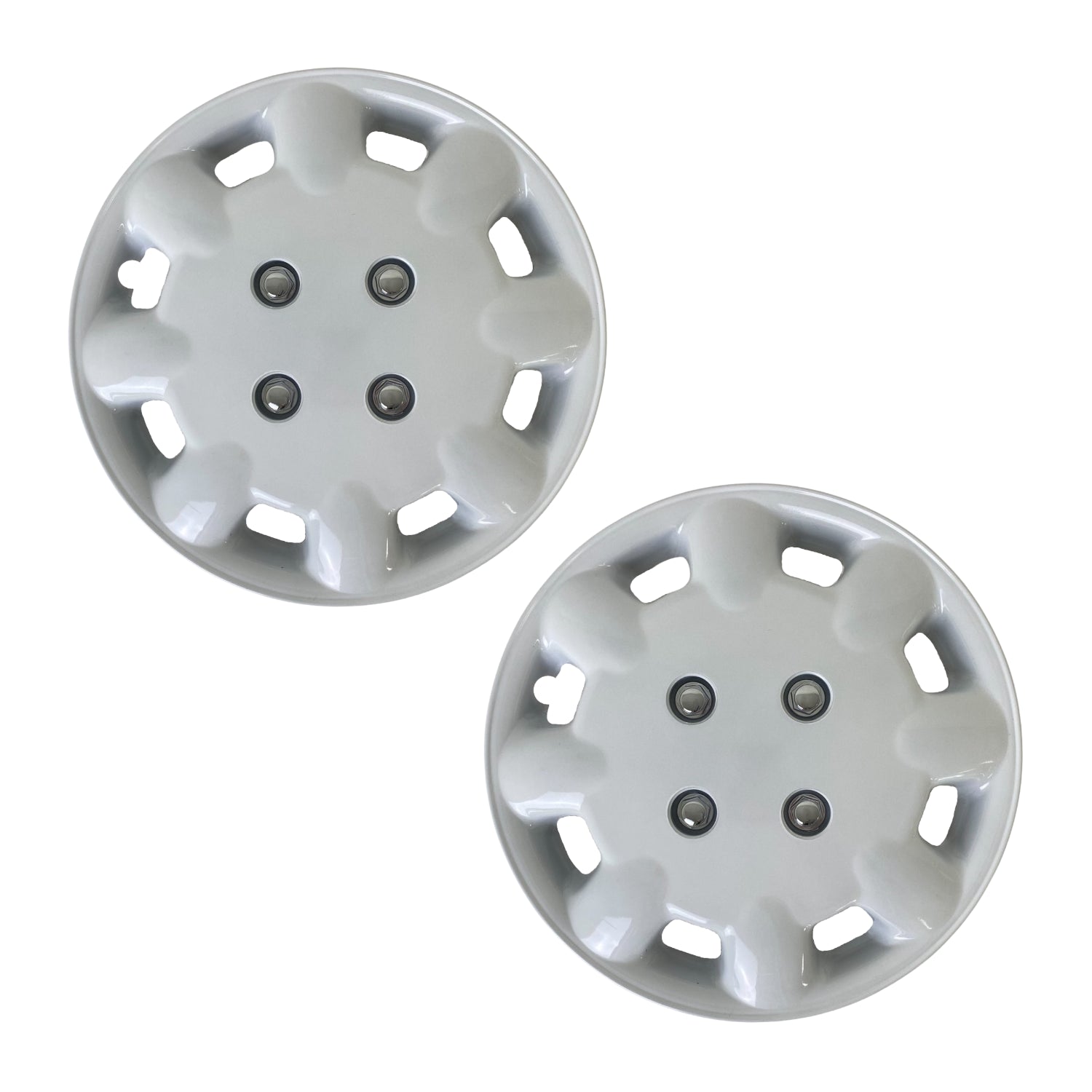 Milenco 333W White 13" Wheel Trims (Pair) – Fits 13-inch Caravan Wheels