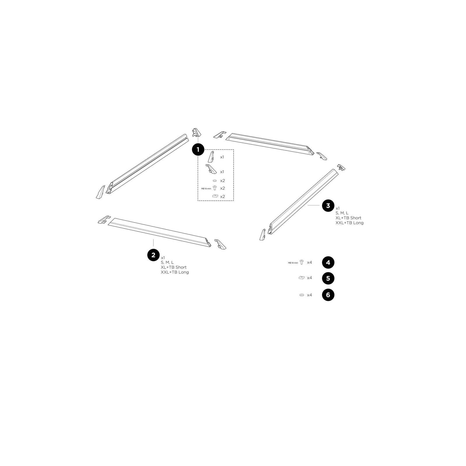 Thule Caprock Nut Side Railing - Spare Part